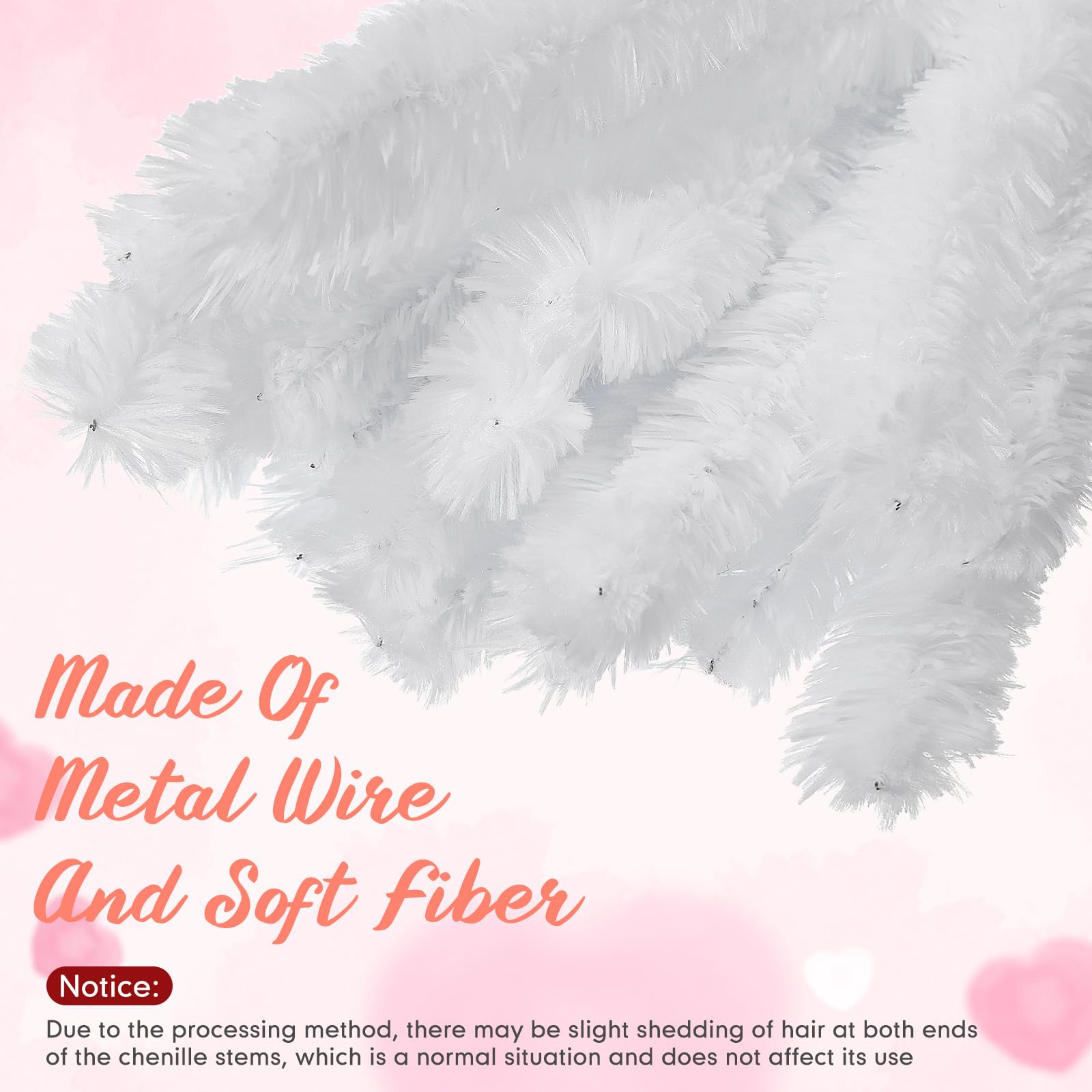Hotop 30 Pcs Extra Thick Pipe Cleaners - 30mm Jumbo Chenille Stems for DIY Crafts, Art Projects & Home Decor | Beginner-Friendly Craft Supplies (White) - Perfect for Classroom Activities, STEM Projects & Holiday Decorations