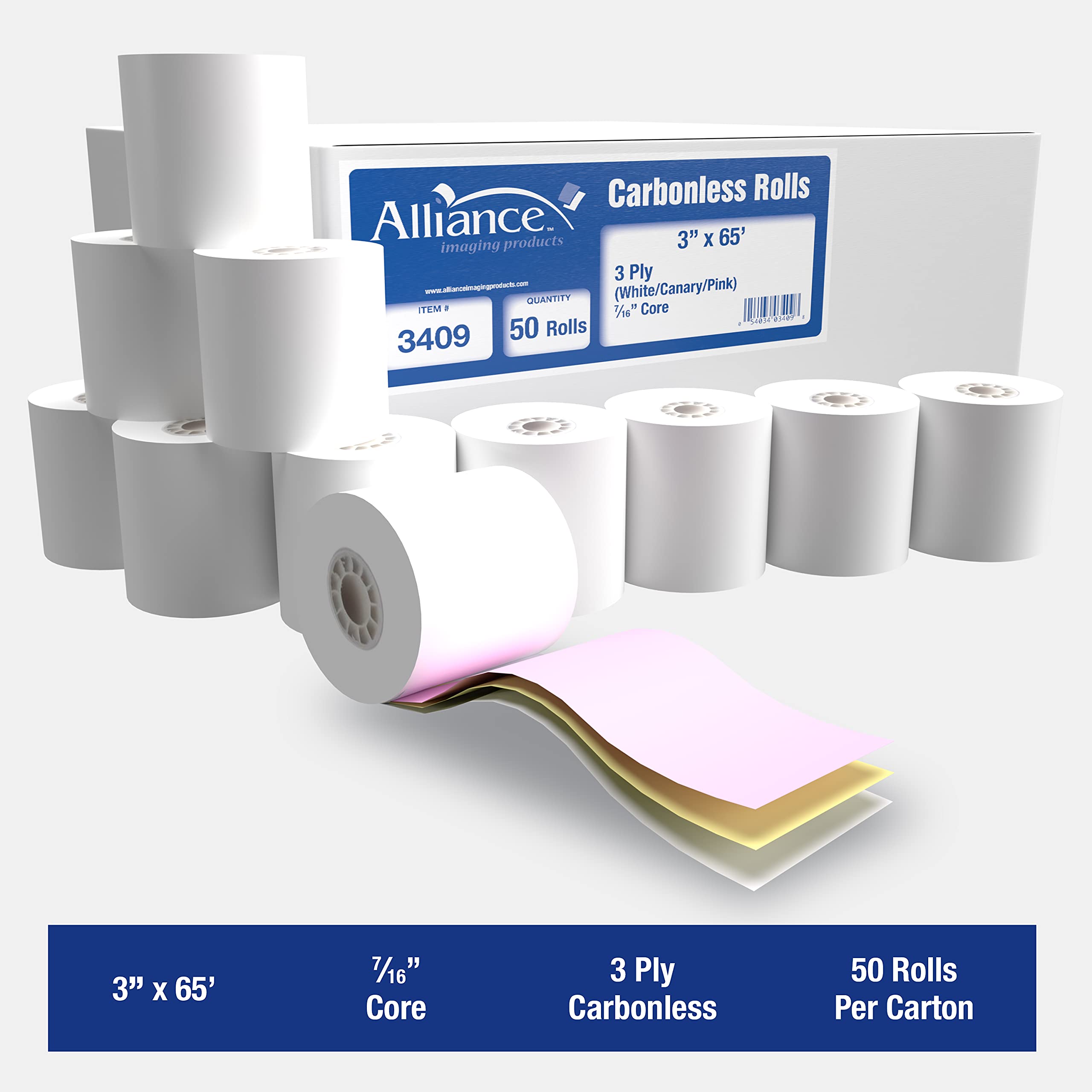 Premium 3-Ply Thermal Receipt Rolls - 3