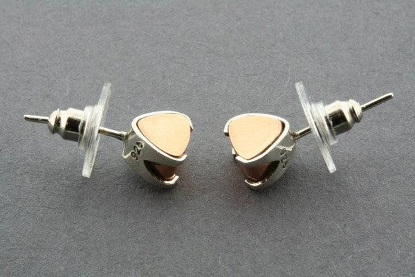 Premium Copper & Silver Claw Stud Earrings - Trendy Punk Gothic Jewelry for Women & Men - Perfect for Parties, Concerts & Everyday Wear