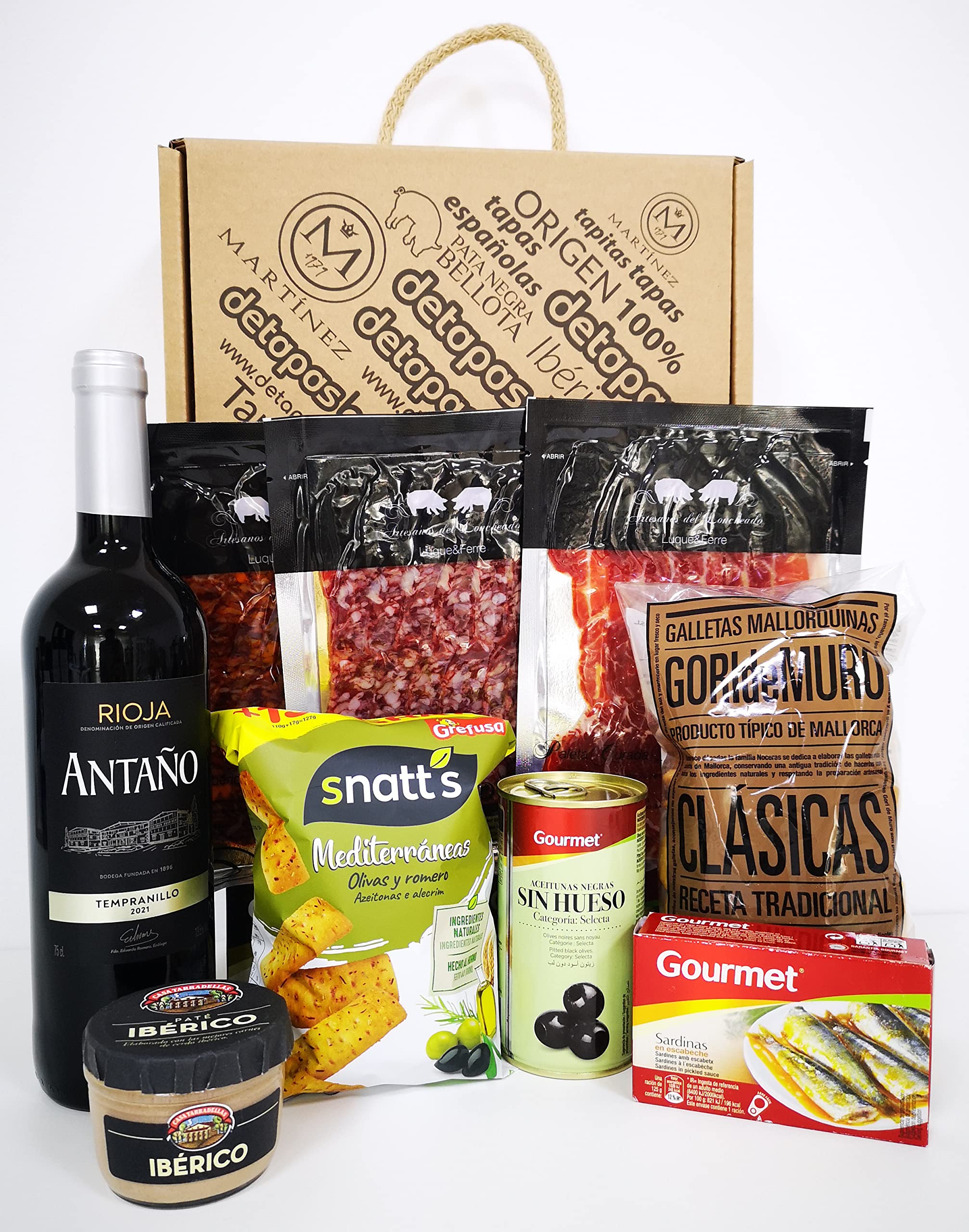 Spanish Tapas Gift Box for Two - Authentic Spain Gourmet Food Gift Set for Men & Women | Perfect for Date Night, Dinner Parties & Spain Lovers | Fine Spanish Delicacies & Specialties