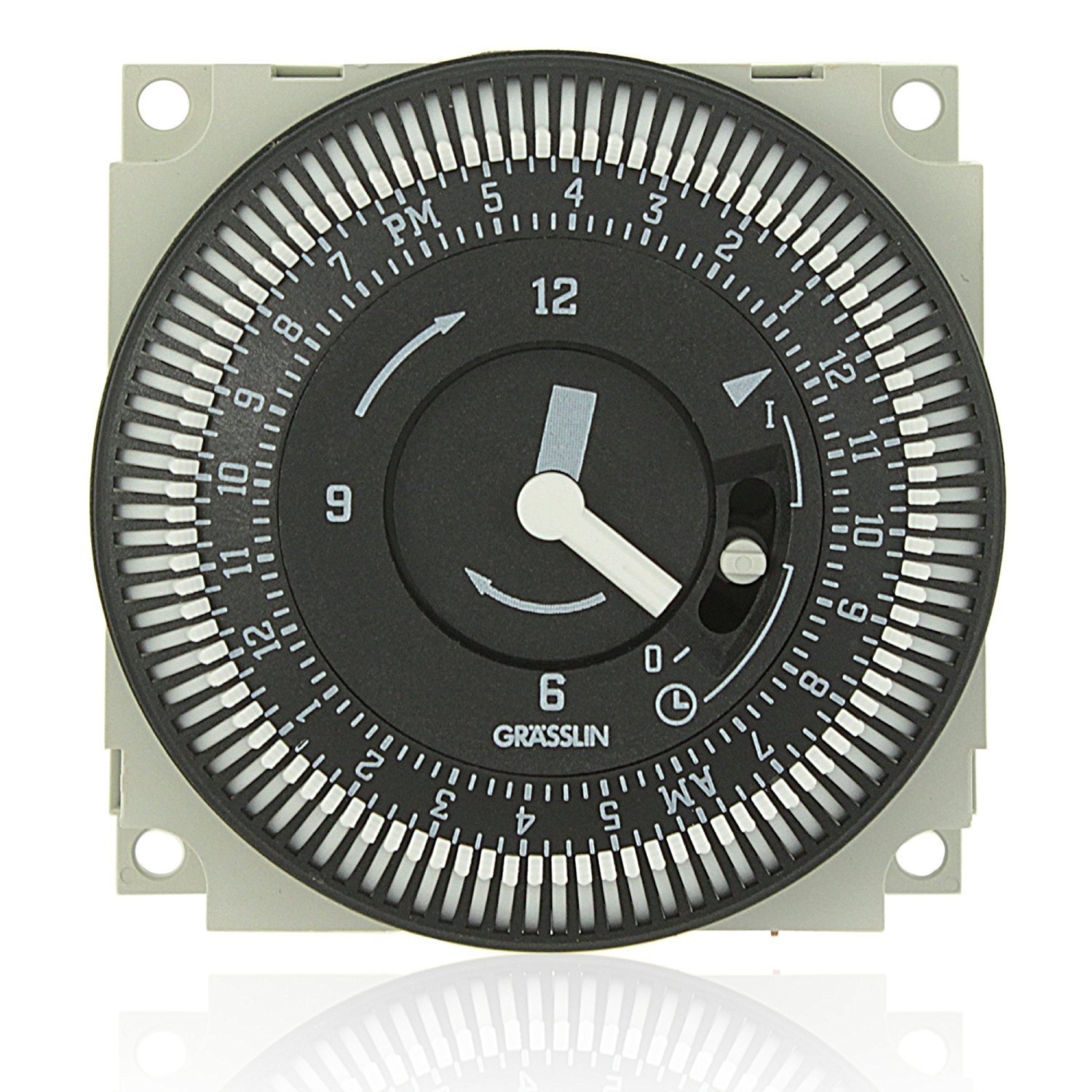 Intermatic FM/1 Series 24-Hour Mechanical Timer with Manual Override - STUZH-L | Ideal for Home Appliances, Lighting Control & Energy Savings