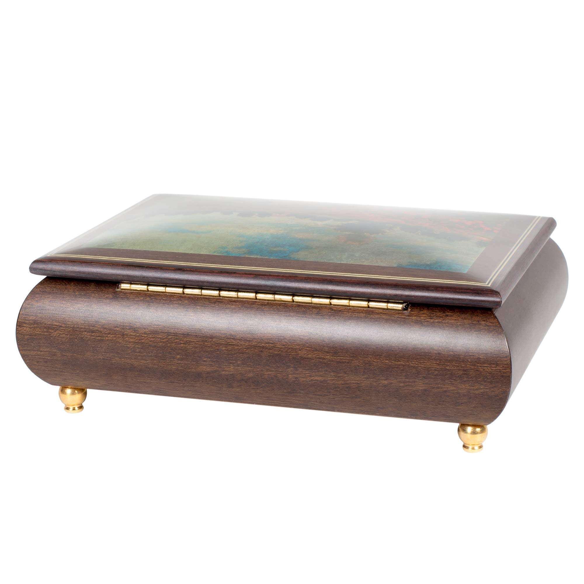 Monet Poppy Field Art Music Box - Handcrafted Jewelry Box with Customizable Tunes | Perfect Gift for Art Lovers & Home Decor