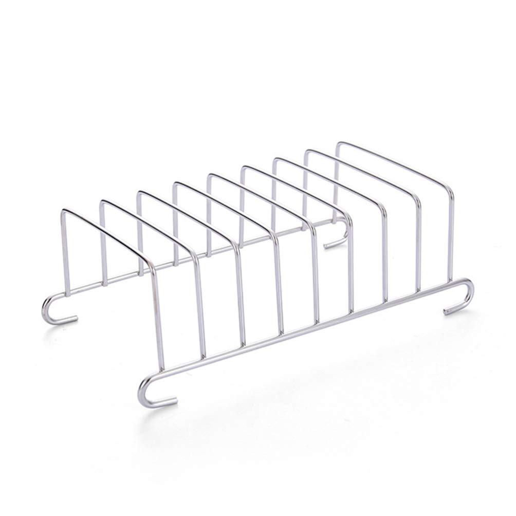 Yardwe 2-Piece Stainless Steel Toast Bread Rack Holder - 8 Slice Capacity, Cooling Grid for Air Fryer & Countertop - Perfect for Toasting, Baking, and Serving Bread