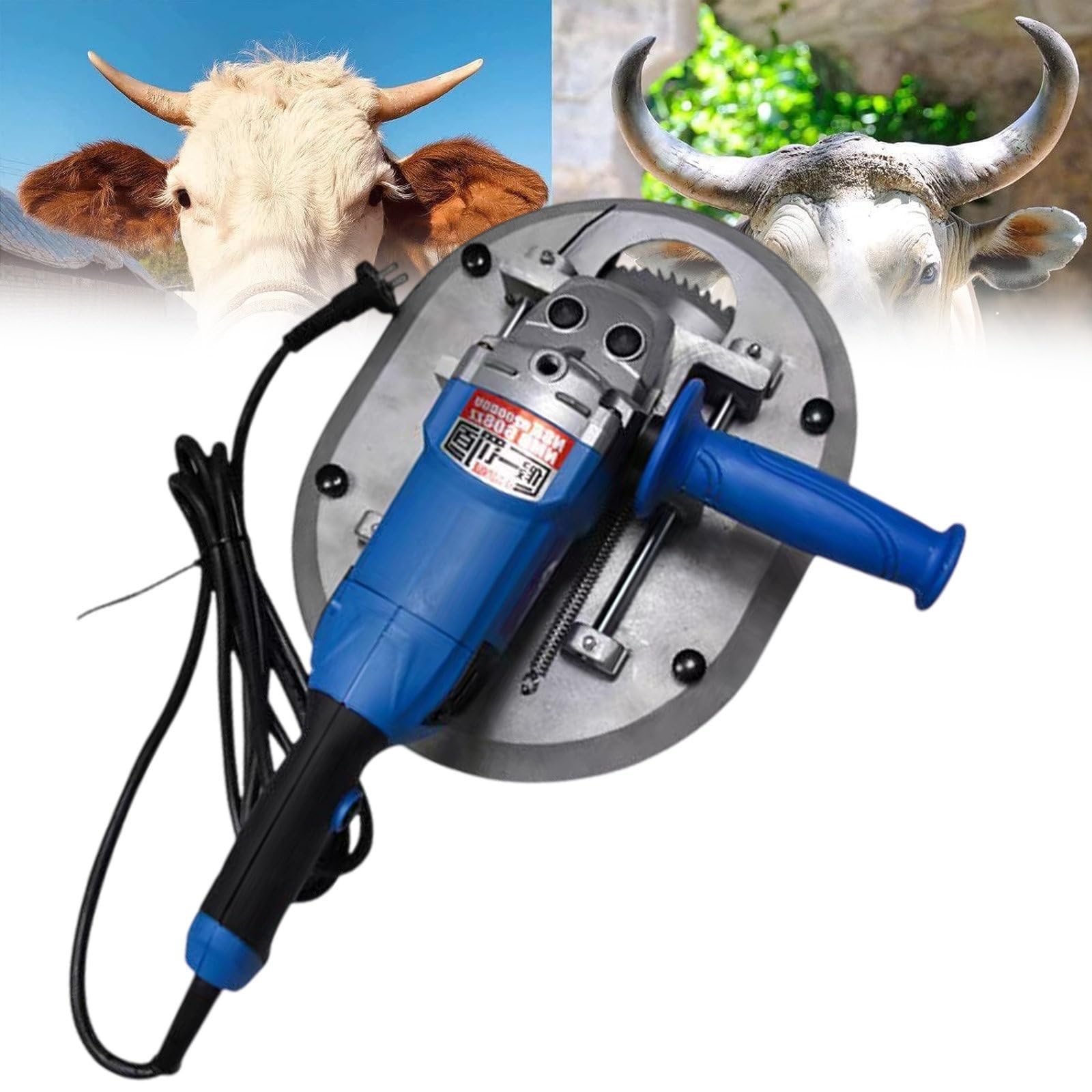 1900W Electric Cattle Dehorner - Bloodless Horn Remover for Adult Cows & Bulls - Heavy Duty Livestock Dehorning Tool for Cattle, Sheep & Goats - Perfect for Farm, Ranch & Veterinary Use