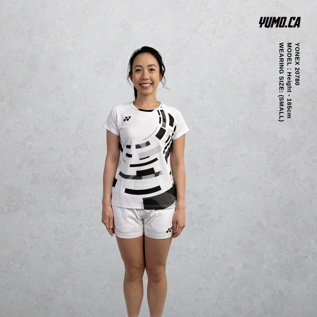 Yonex 20780 Women's Tennis Crew Neck Performance Shirt - Moisture Wicking & Breathable - White - Perfect for Tennis Matches & Casual Wear