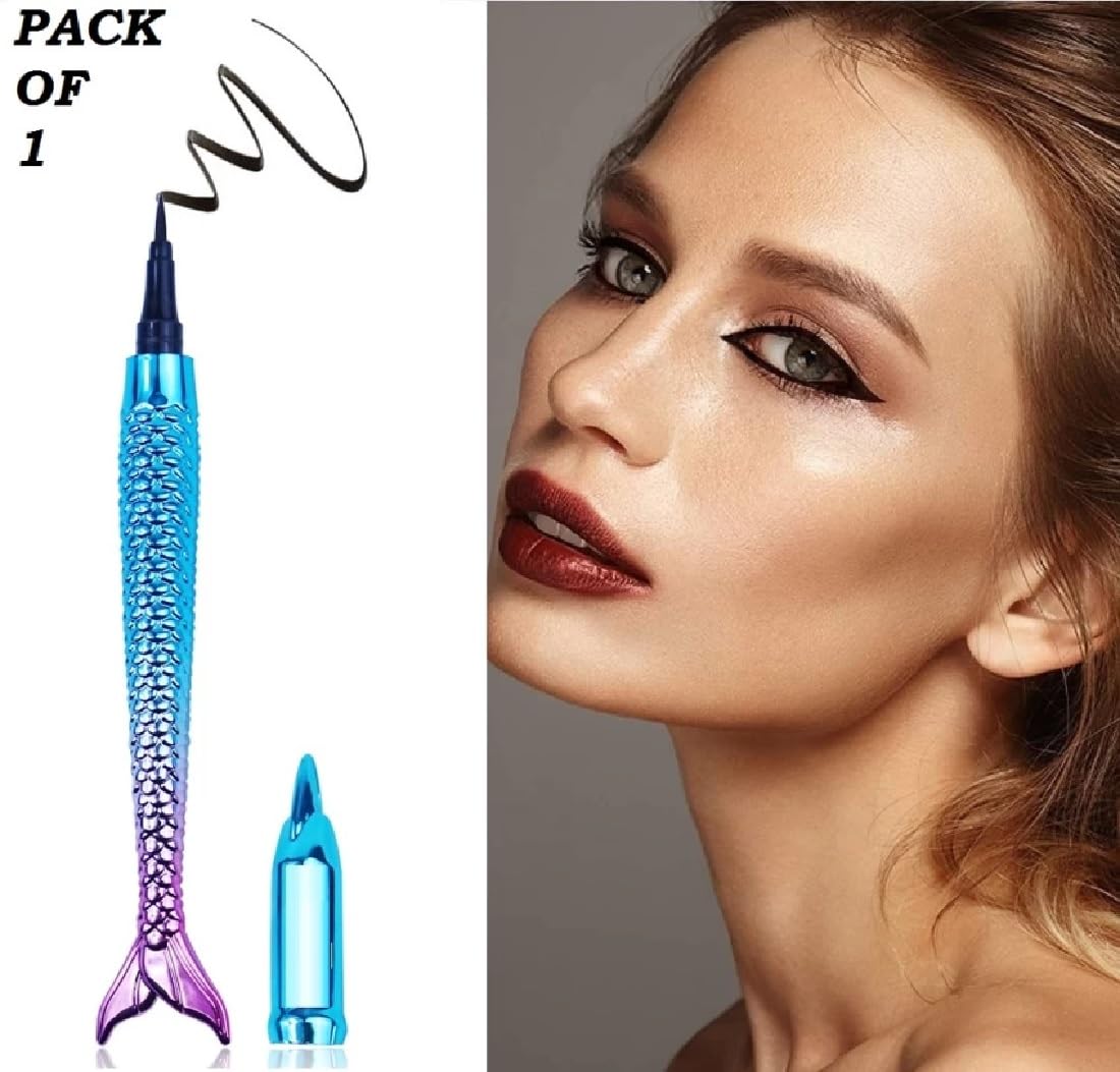 Waterproof Fish Shape Eyeliner Pen - Long Lasting & Smudge Proof Eye Makeup for Party, Halloween & Cosplay - Pack of 1 | FACEJEWEL Best Beauty Product