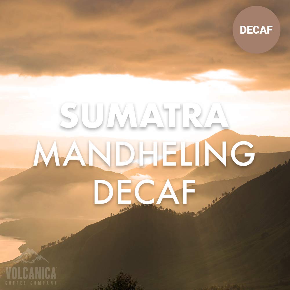 Premium Sumatra Mandheling Decaf Coffee Beans - Medium Roast Whole Bean, Swiss Water Processed, Fresh Roasted 5 lb Bag - Perfect for Home Brewing, Office Use & Gifts