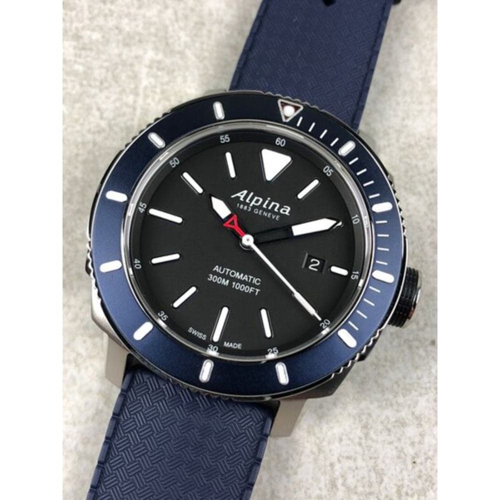 ALPINA SEASTRONG DIVER 300 AL 525LBN4V6 Men's Automatic Dive Watch - 300M Waterproof, Stainless Steel, for Scuba Diving & Outdoor Adventures