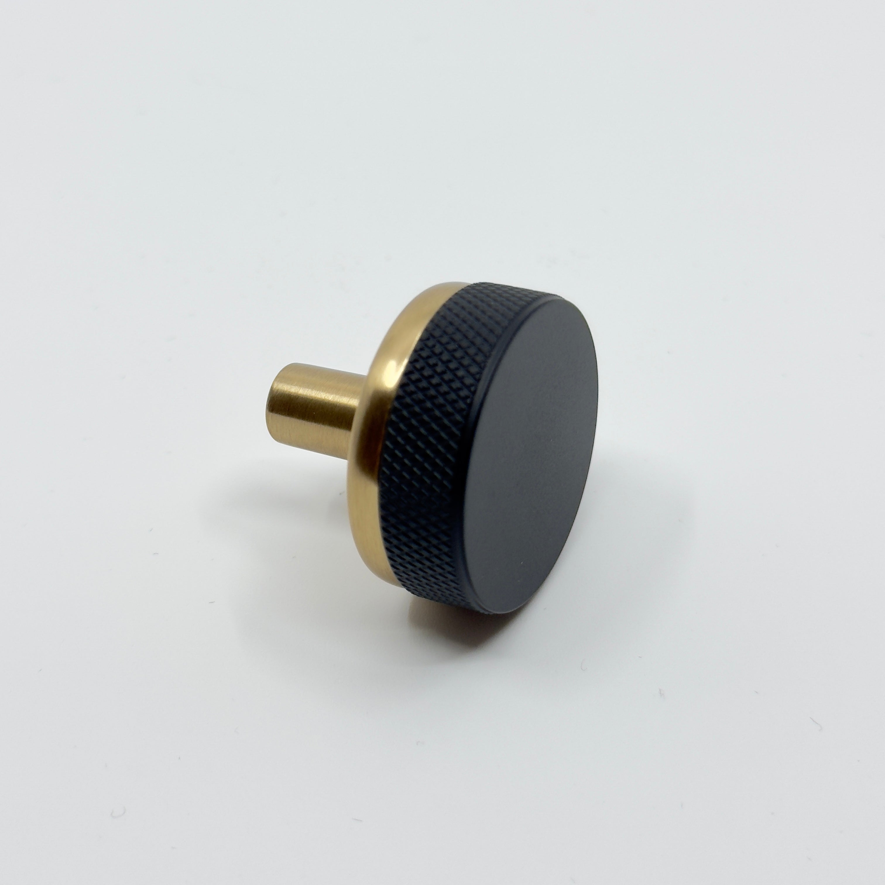 Knurled T Bar Cabinet Knobs and Pulls - Matte Black & Champagne Bronze Finish - Perfect for Kitchen, Bathroom, and Furniture Upgrades