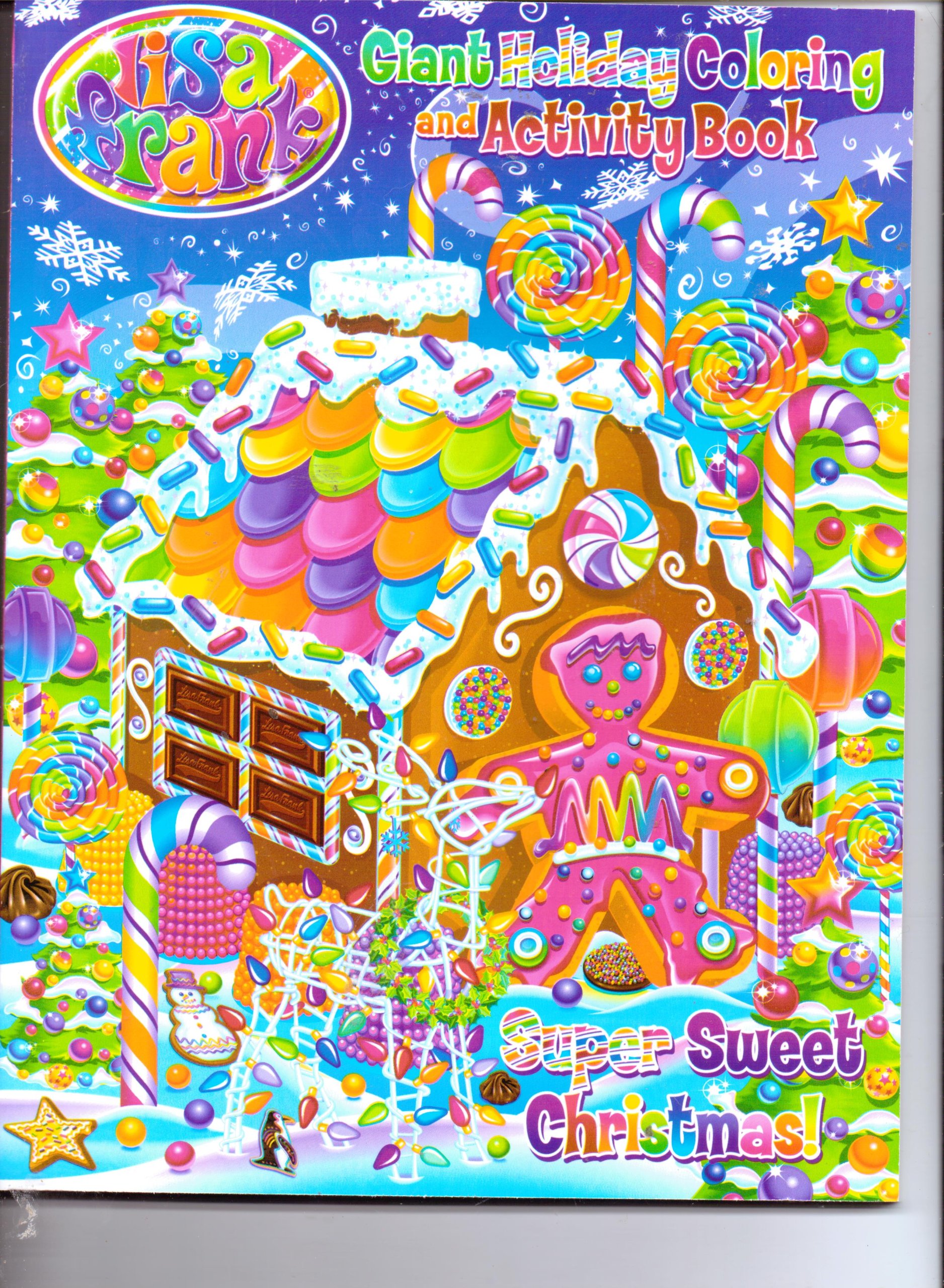 Lisa Frank Giant Holiday Coloring & Activity Book - Super Sweet Christmas Fun for Kids, Family, and Classroom Activities