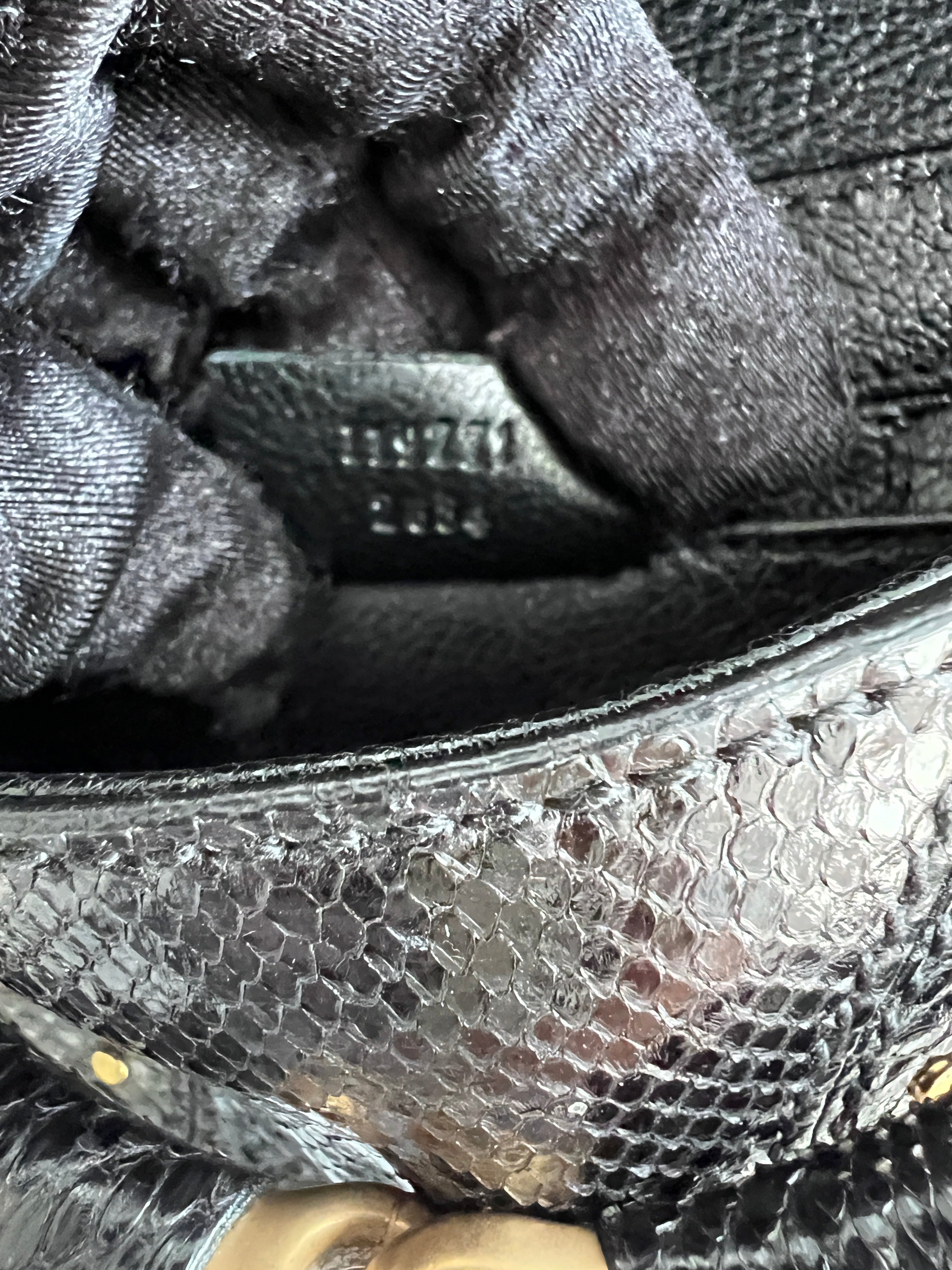 Gucci Python Skin Horsebit Chain Bag - Medium Size Luxury Handbag for Women | Perfect for Parties, Evening Events & Fashion Accessories