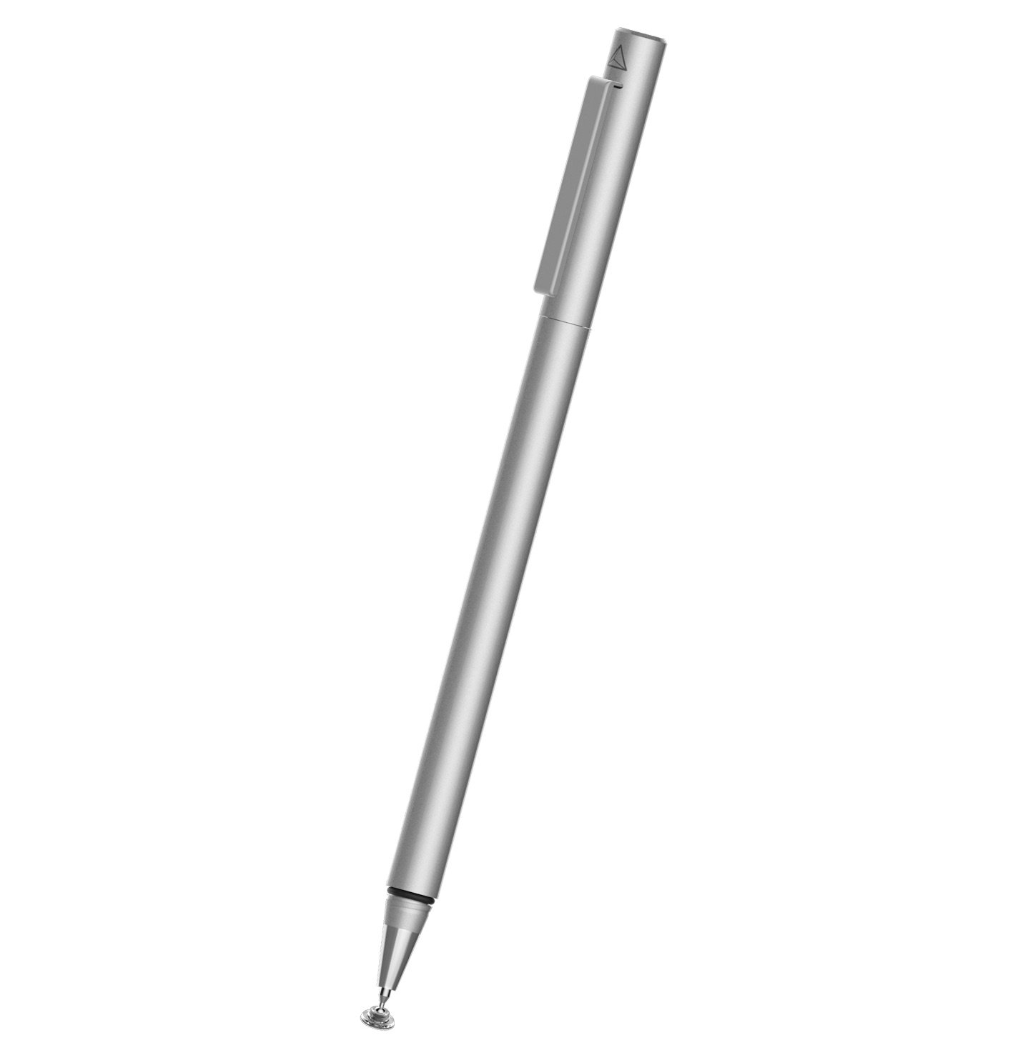 Adonit Droid Silver Universal Stylus Pen - Precision Disc Tip for Natural Writing & Drawing on Touch Screens - Slim Lightweight Stylus Compatible with iPhone, iPad, Samsung Tablets & Smartphones - Perfect for Note Taking, Digital Art & Signature Signing