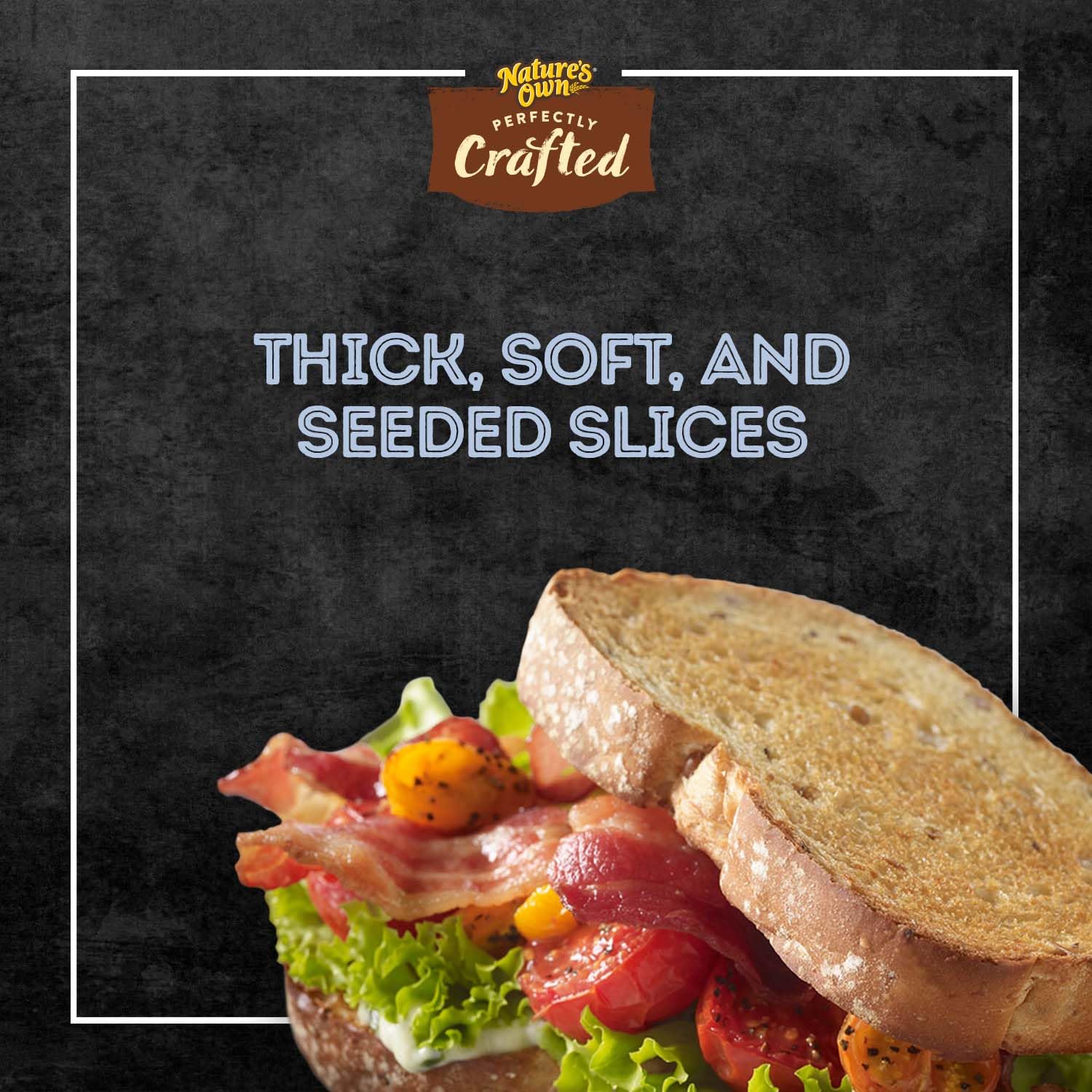 Nature's Own Perfectly Crafted Multigrain Bread - Thick Sliced Non-GMO Sandwich Bread, 22 oz Loaf - Perfect for Breakfast Toast, Healthy Sandwiches & Family Meals