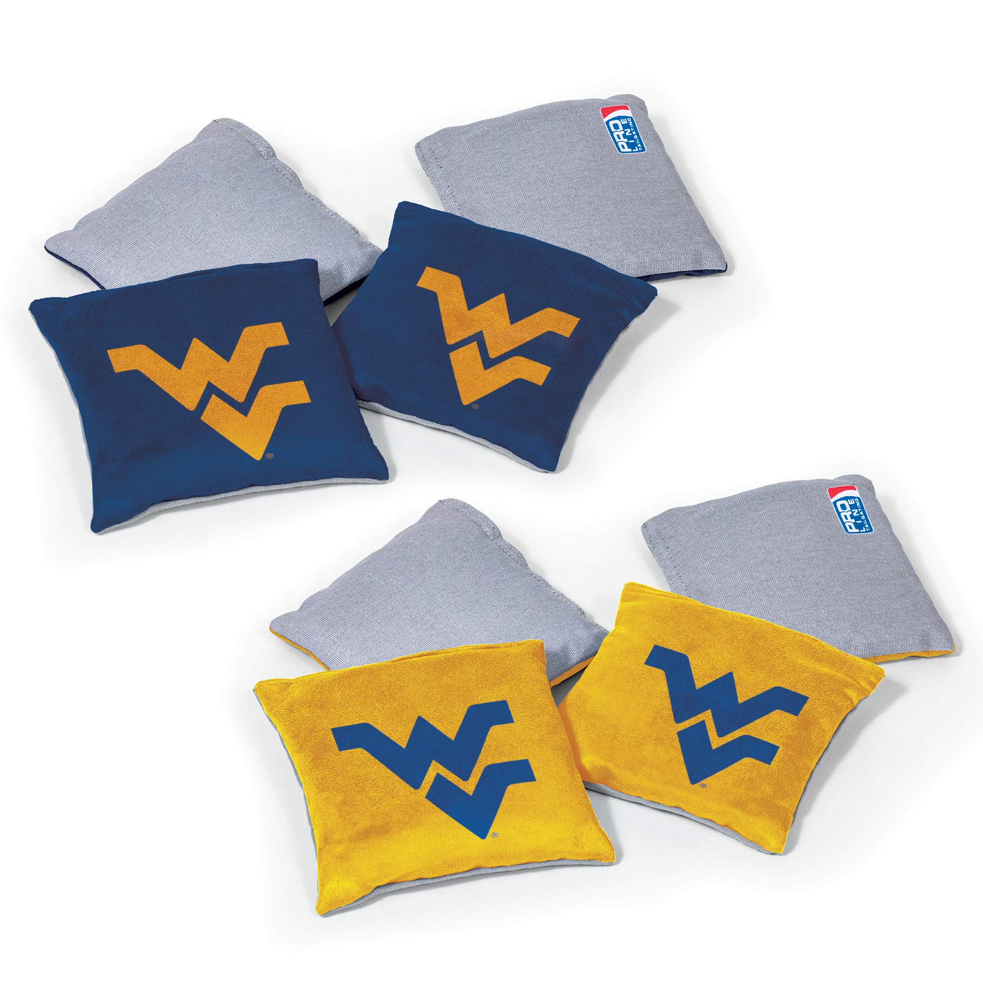 Wild Sports NCAA College Dual-Sided Cornhole Bean Bags - Premium 8-Pack Toss Bags Set for Outdoor Games, Tailgate Parties, Backyard Fun & College Sports Events