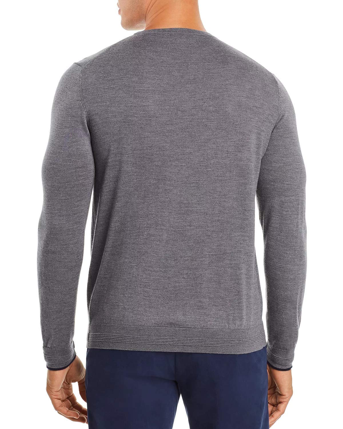 Dylan Gray Crewneck Wool Blend Men's Sweater - Soft Warm Pullover for Winter, Medium Size Grey - Perfect for Casual Wear, Office & Outdoor Activities