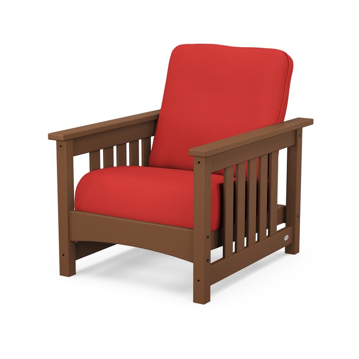 POLYWOOD Classic Mission Chair - Durable Outdoor Adirondack Chair for Patio, Garden & Poolside - Weather-Resistant & Eco-Friendly Recycled Plastic Furniture