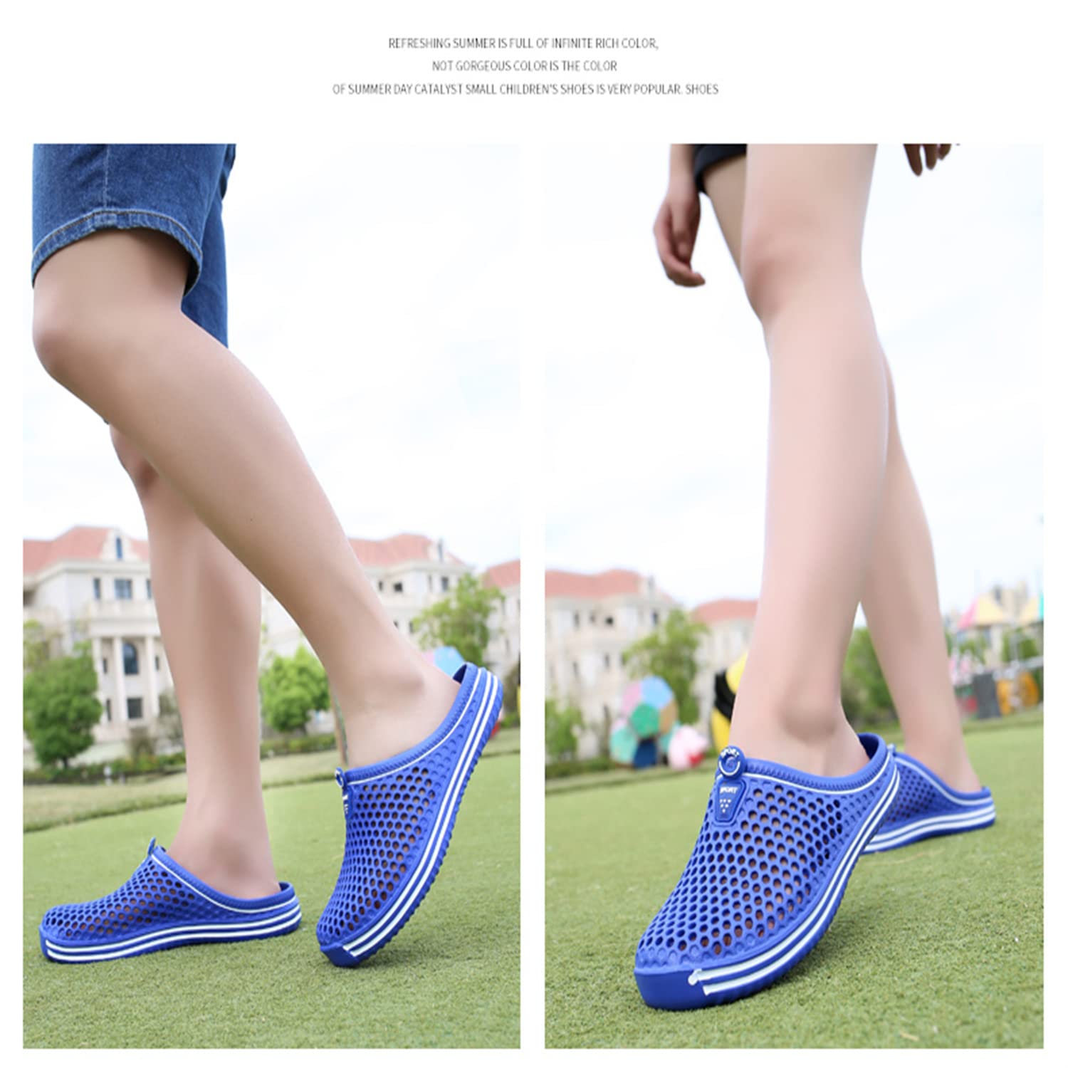 **Women's Garden Clogs - Breathable Water Shoes for Beach, Bathing, Walking & Travel - Comfortable Slip-On Footwear for Home, Pool & Outdoor Activities**
