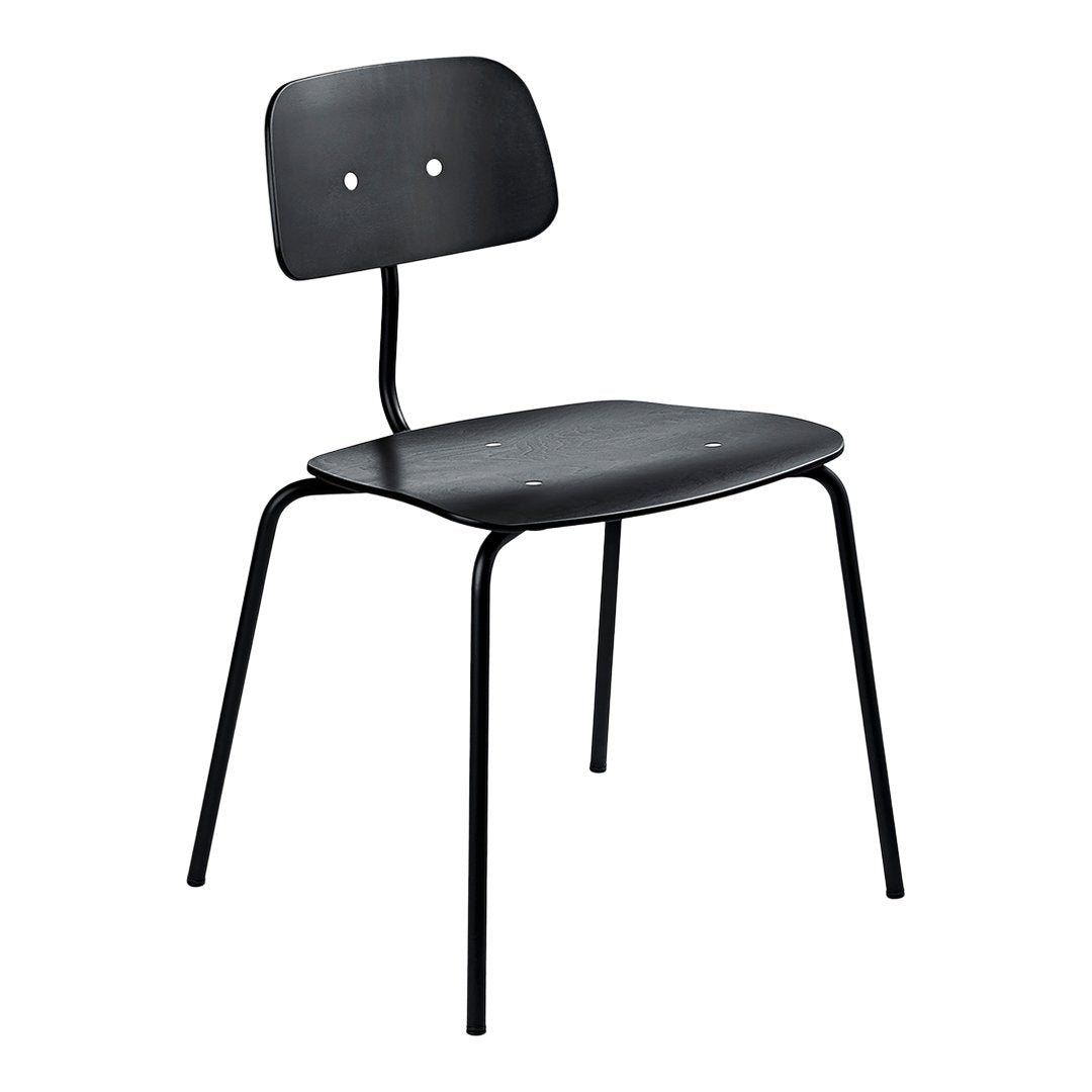 Jorgen Rasmussen Kevi 2060 Upholstered Dining Chair - Modern Fabric Dining Room Chair with Wooden Legs for Home, Restaurant & Office Use
