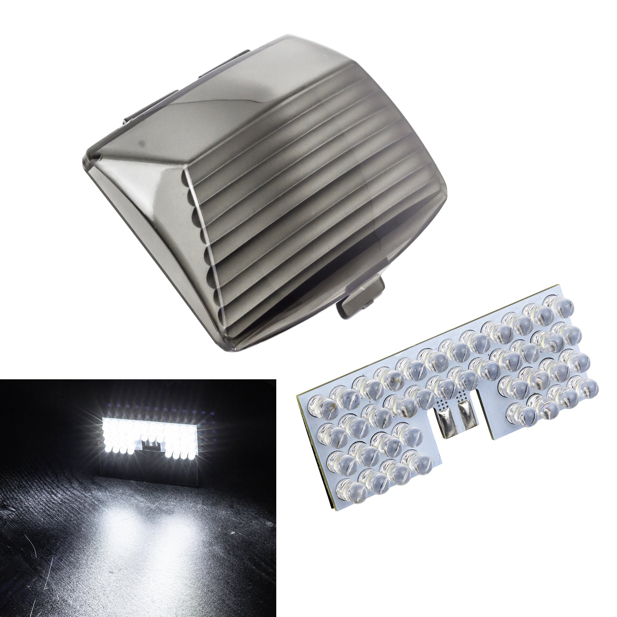 Eagle Lights LED Front and Rear Fender Tip Lights with Smoked Lenses for Harley Davidson Motorcycles - Enhanced Visibility & Style for Night Riding & Custom Bike Builds