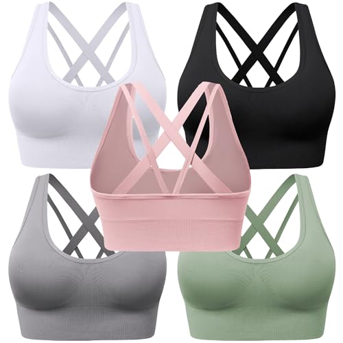 Style-b Black White Gray Pink Green 5 Pack