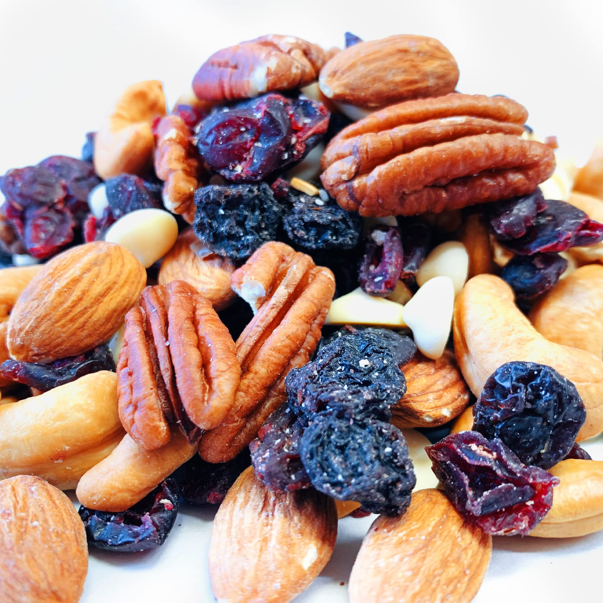 NY SPICE SHOP Premium White Raspberry Truffle Trail Mix with Almonds, Cashews & Dried Fruits - Healthy Snack for Adults & Kids - 3lb Resealable Bag - Perfect for Hiking, Office Snacks & School Lunches