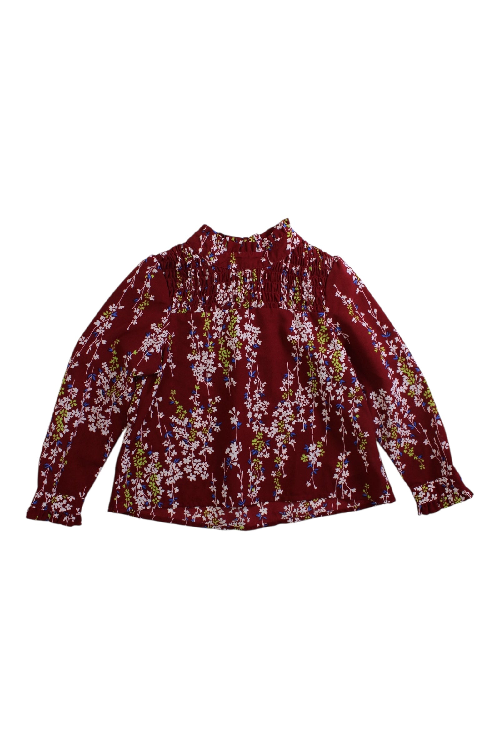 Ponpoko Floral Long Sleeve Top for Toddlers Girls 3T - Cute Spring Outfit for Playdates & Family Photos