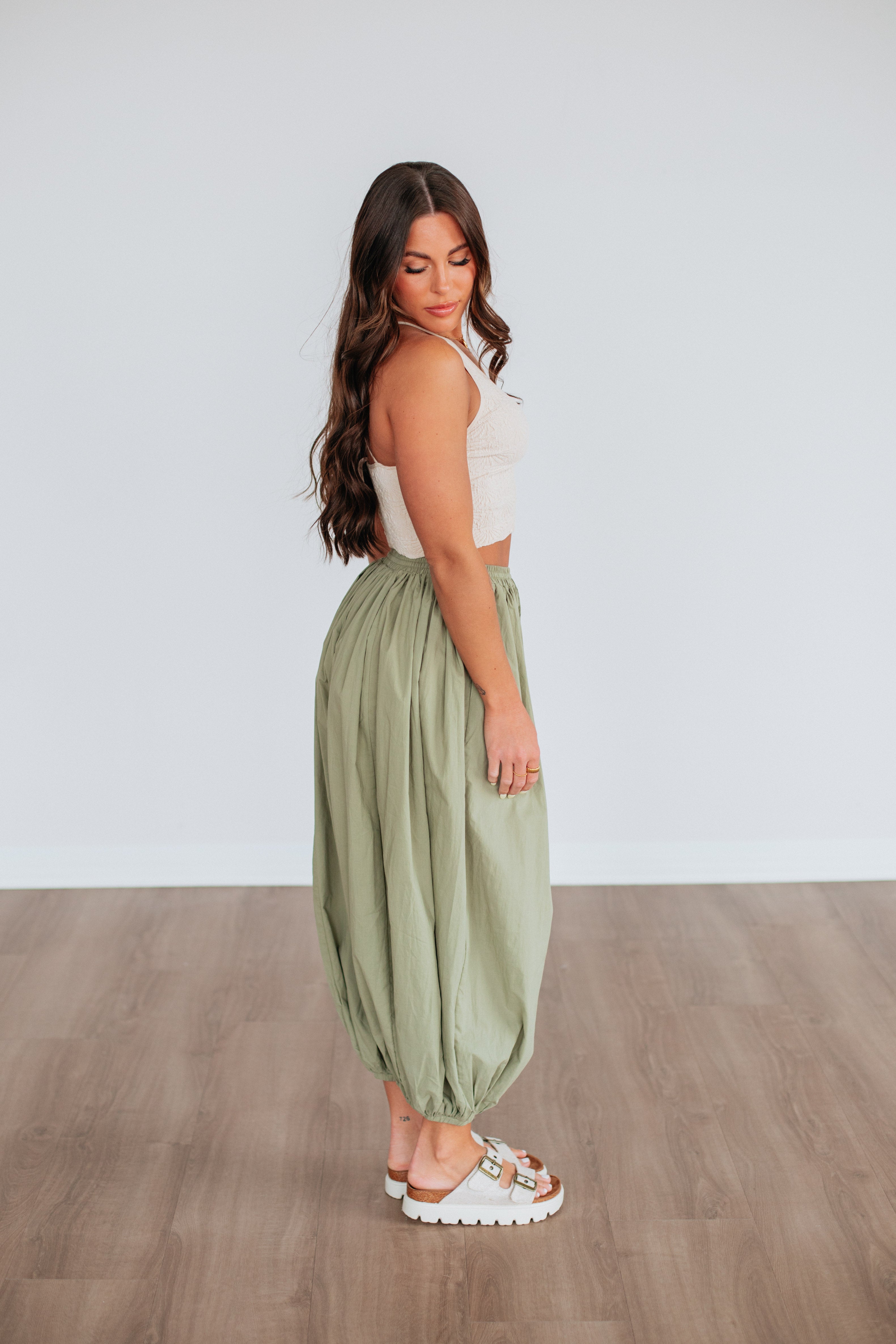 Making New Rules Pants - Olive Green Women's Casual Trousers | Comfortable Stretch Fabric for Work, Travel & Everyday Wear