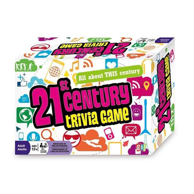 21st Century Trivia Card Game - Fun Family Party Board Game for Adults & Kids - Perfect for Game Nights, Classroom Learning & Travel Entertainment