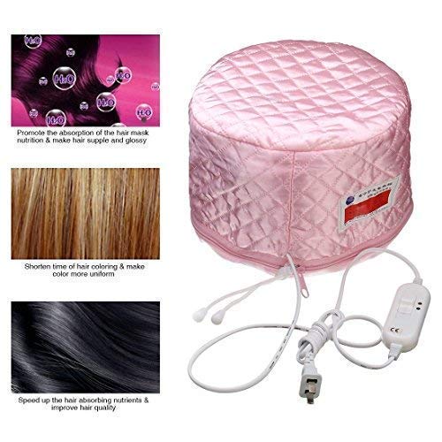 THEODORE Thermal Hair Spa Cap with Beauty Steamer - Nourishing Heating Treatment for Deep Conditioning - Professional Hair Care Steam Cap for Women (Pink) | Perfect for At-Home Salon Treatments & Damaged Hair Recovery