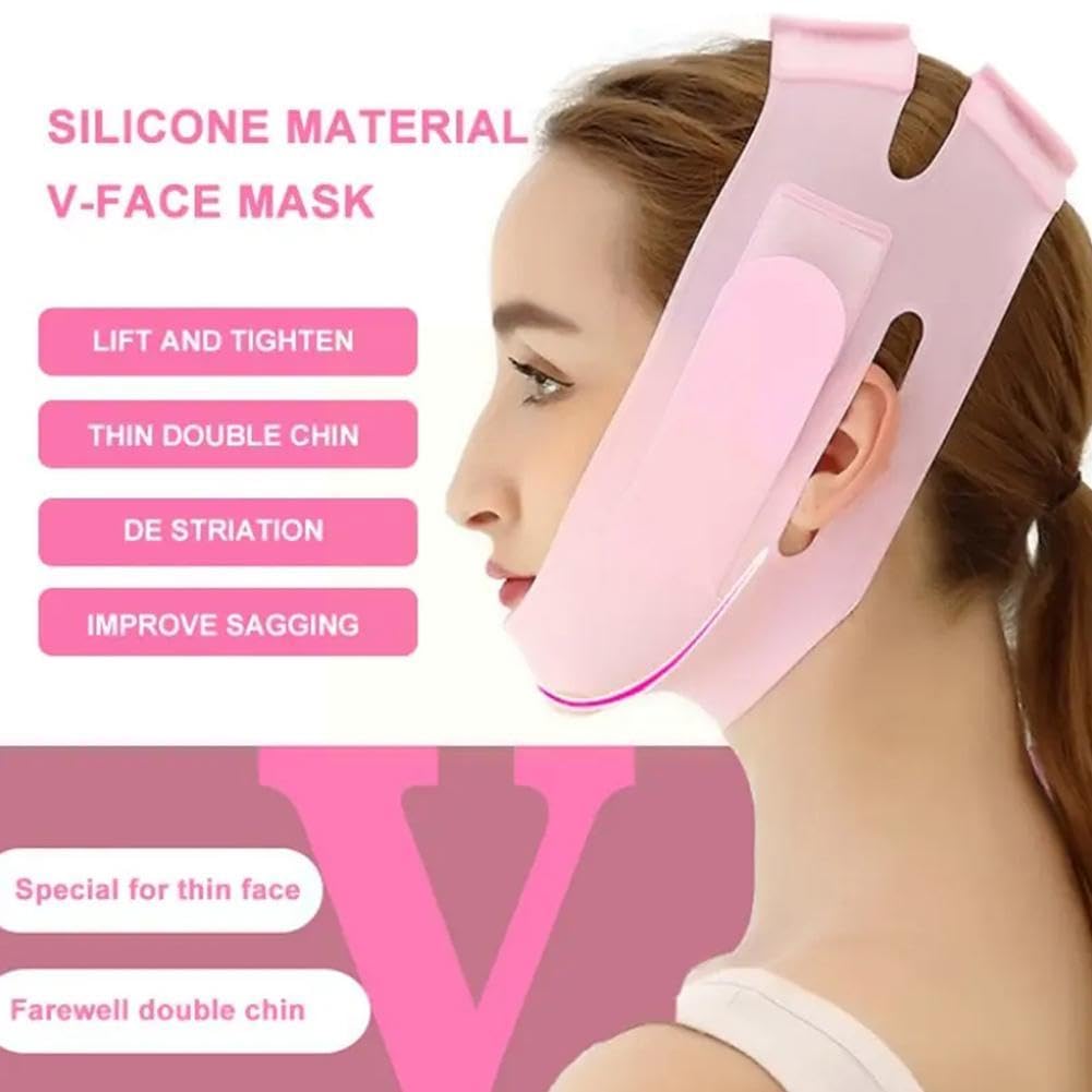 Kesig® Double Chin Lift Mask - Silicone V-Line Lifting Face Mask for Women & Men | Skin Tightening & Jawline Contouring | Perfect for Daily Skincare & Special Occasions