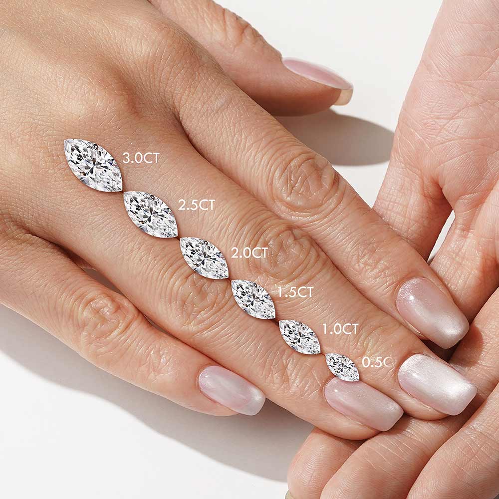 Exquisite Marquise Cut Split Shank Moissanite Engagement Ring for Women - Perfect for Proposals, Weddings & Anniversary Gifts