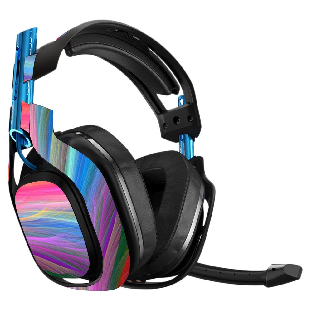 Astro A50 3rd Generation Gaming Headset Skin - Rainbow Waves Vinyl Decal Wrap | Protective & Durable Cover | Easy to Apply & Remove | Made in USA | Perfect for Gaming Setups & Personalization