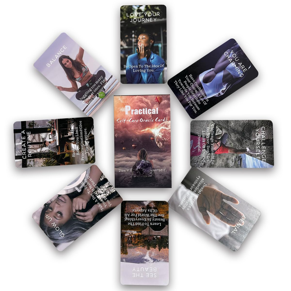 Sishui Health & Wellness Oracle Cards – Practical Self-Care Tarot Deck for Beginners | Spiritual Guidance & Personal Growth | Perfect for Meditation, Therapy, and Daily Inspiration