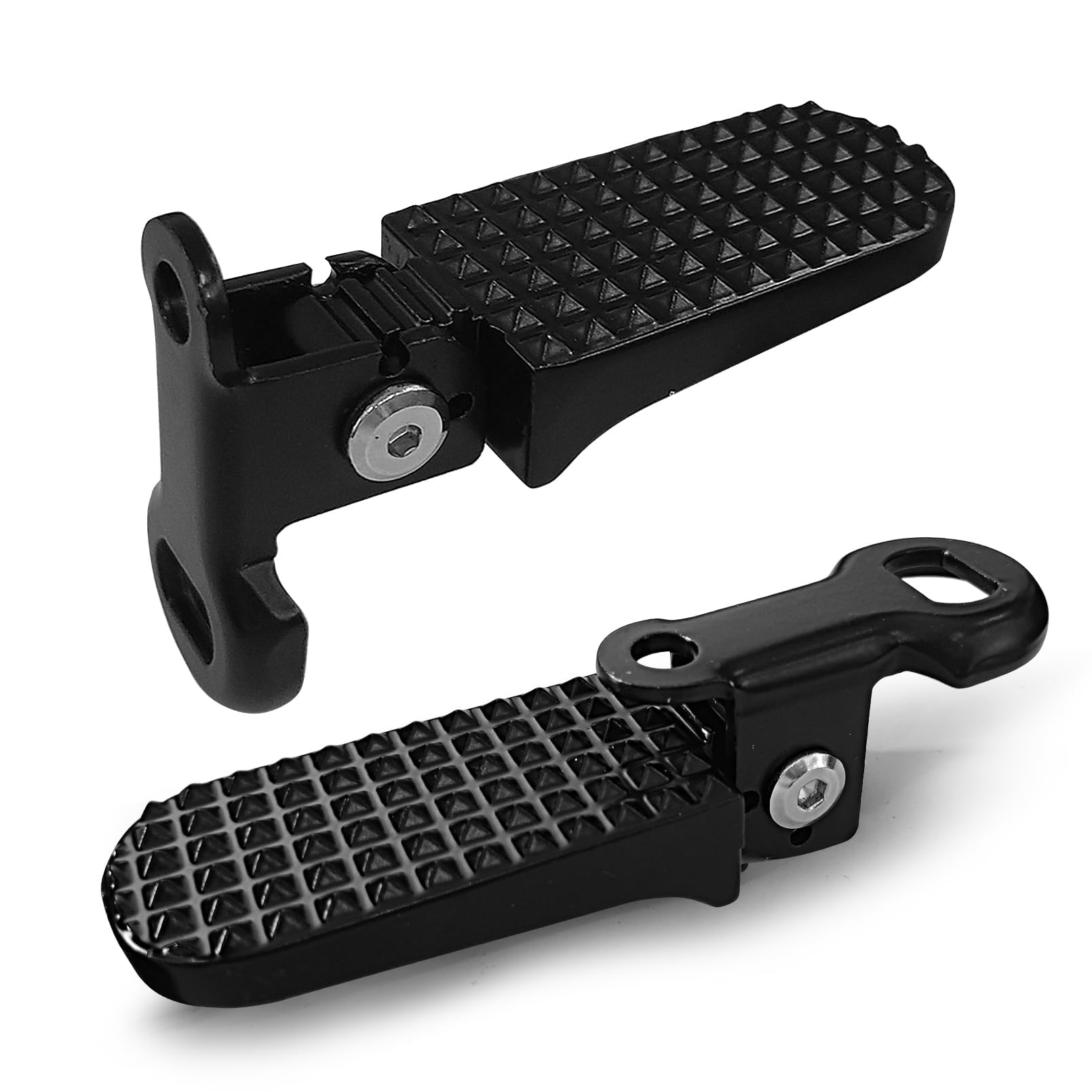 1 Pair Bike Rear Pedals - Durable Mini Folding Bicycle Foot Pegs for Mountain Bikes & Electric Bikes | Perfect for Commuting, Off-Road Adventures & Urban Cycling