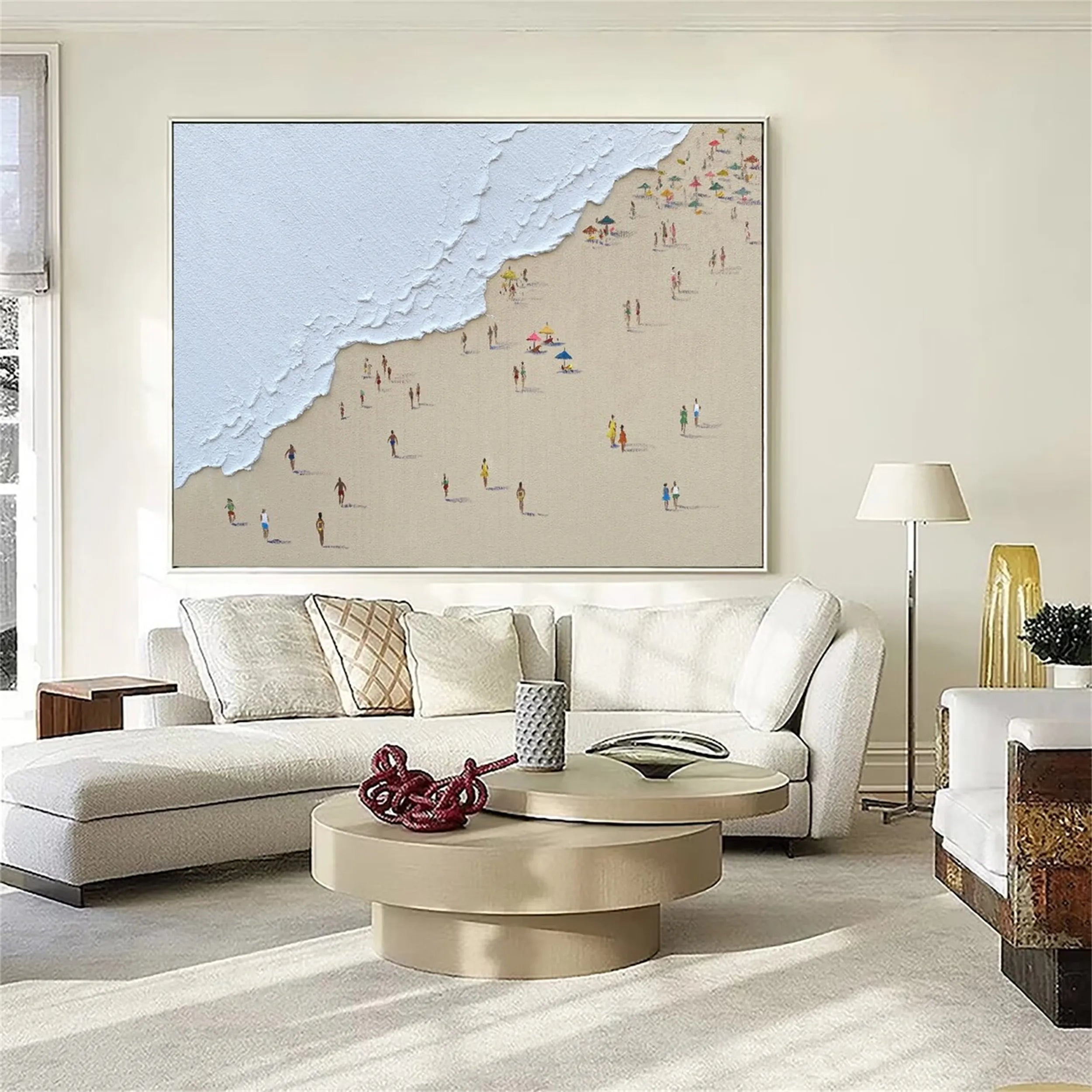Ocean and Sky Painting #OS128 - Stunning Wall Art for Home & Office Decor - Perfect for Living Room, Bedroom, or Office Space