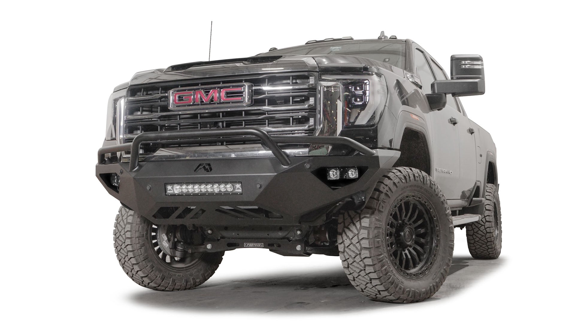 24+ GMC 2500/3500 Vengeance Heavy Duty Front Bumper with Winch Mount | Off-Road Protection & Styling Upgrade for GMC Sierra HD Trucks | Perfect for Towing, Off-Roading & Truck Customization