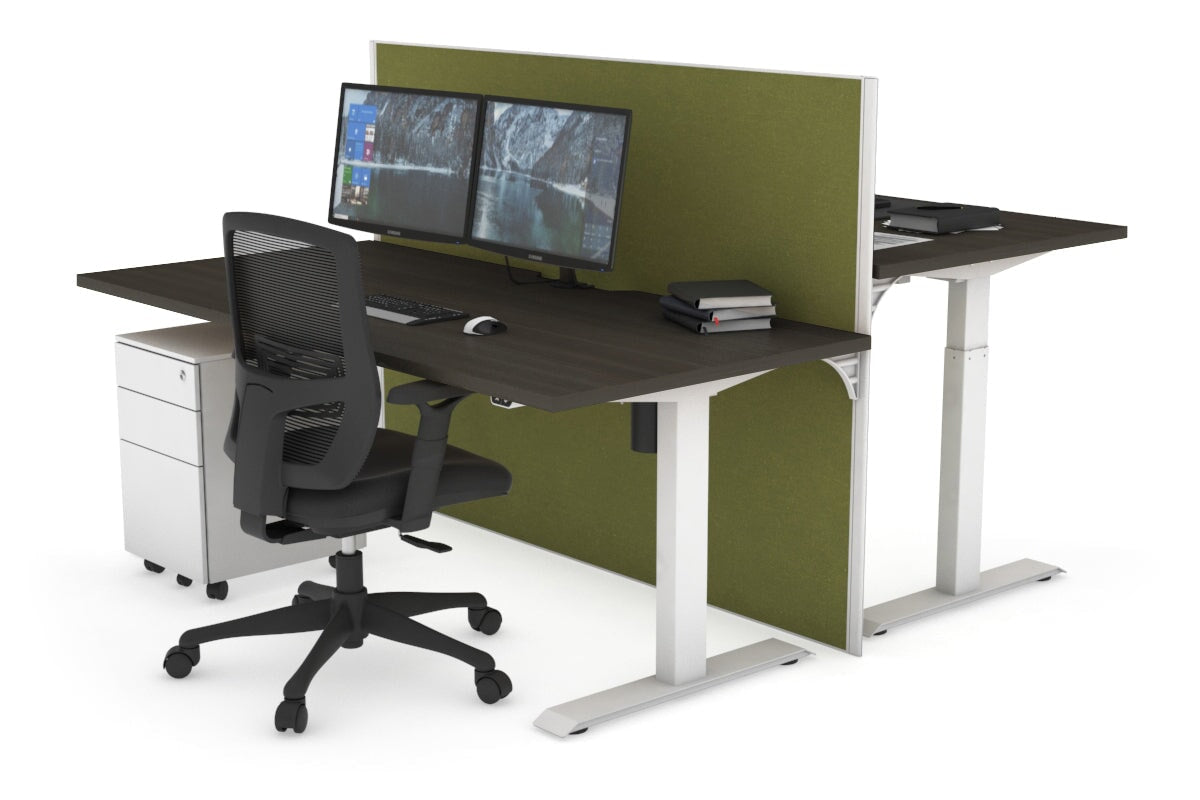 Height Adjustable 2-Person Workbench with Cable Management | 47