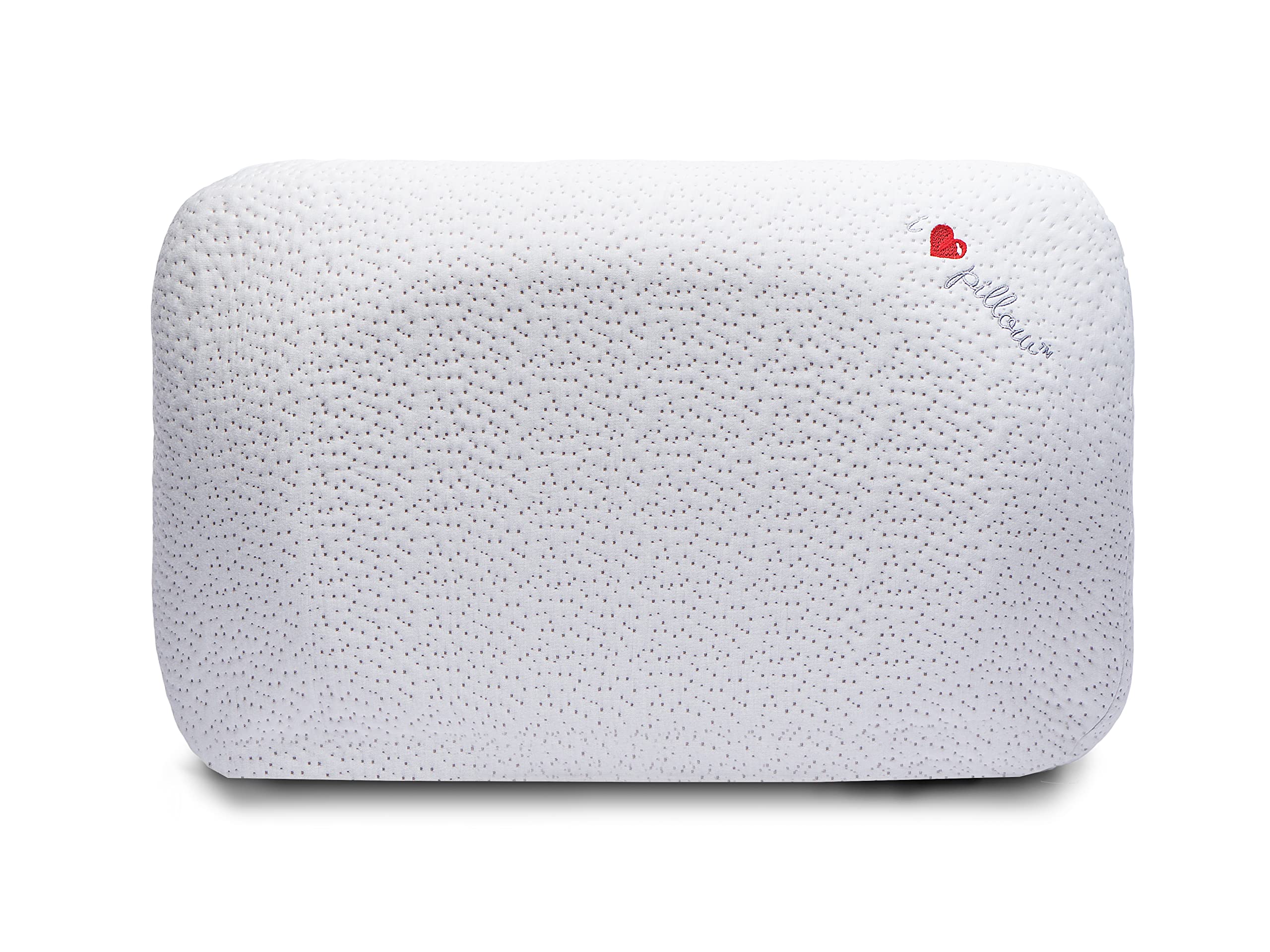 Bamboo Cooling Queen Size Contour Pillow - Advanced Memory Foam for Back, Side & Stomach Sleepers - Breathable & Washable Bamboo Cover - Made in USA - Perfect for Hot Sleepers & Allergy Relief
