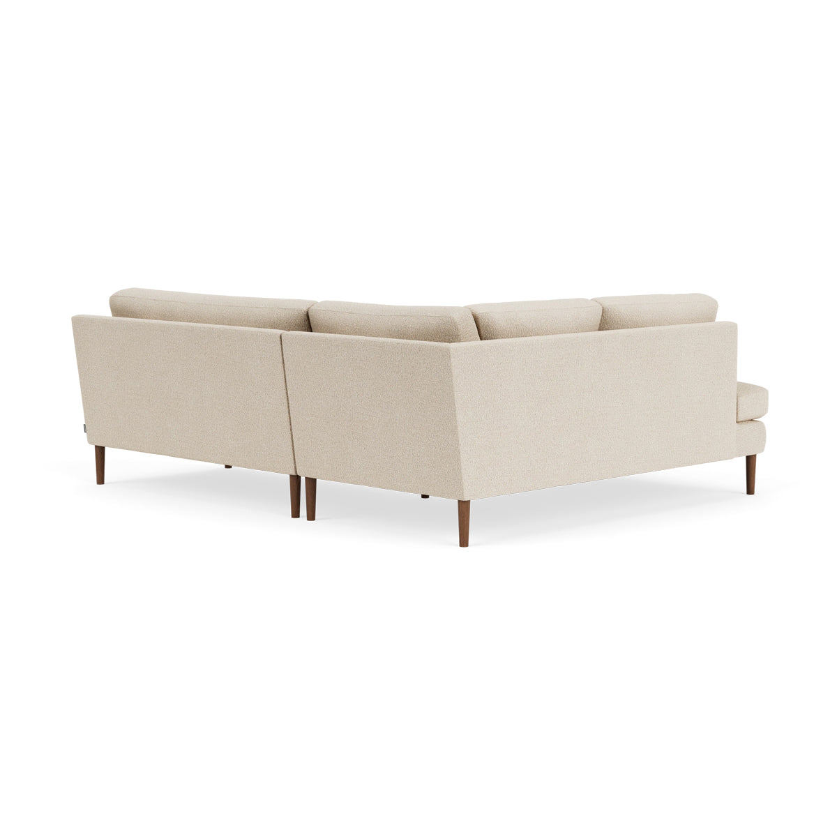 Astha Boucle Left Corner Sofa - Modern L-Shaped Sectional Couch for Living Room, Lounge & Office - Soft Fabric Upholstery, Comfortable Seating for Home Decor