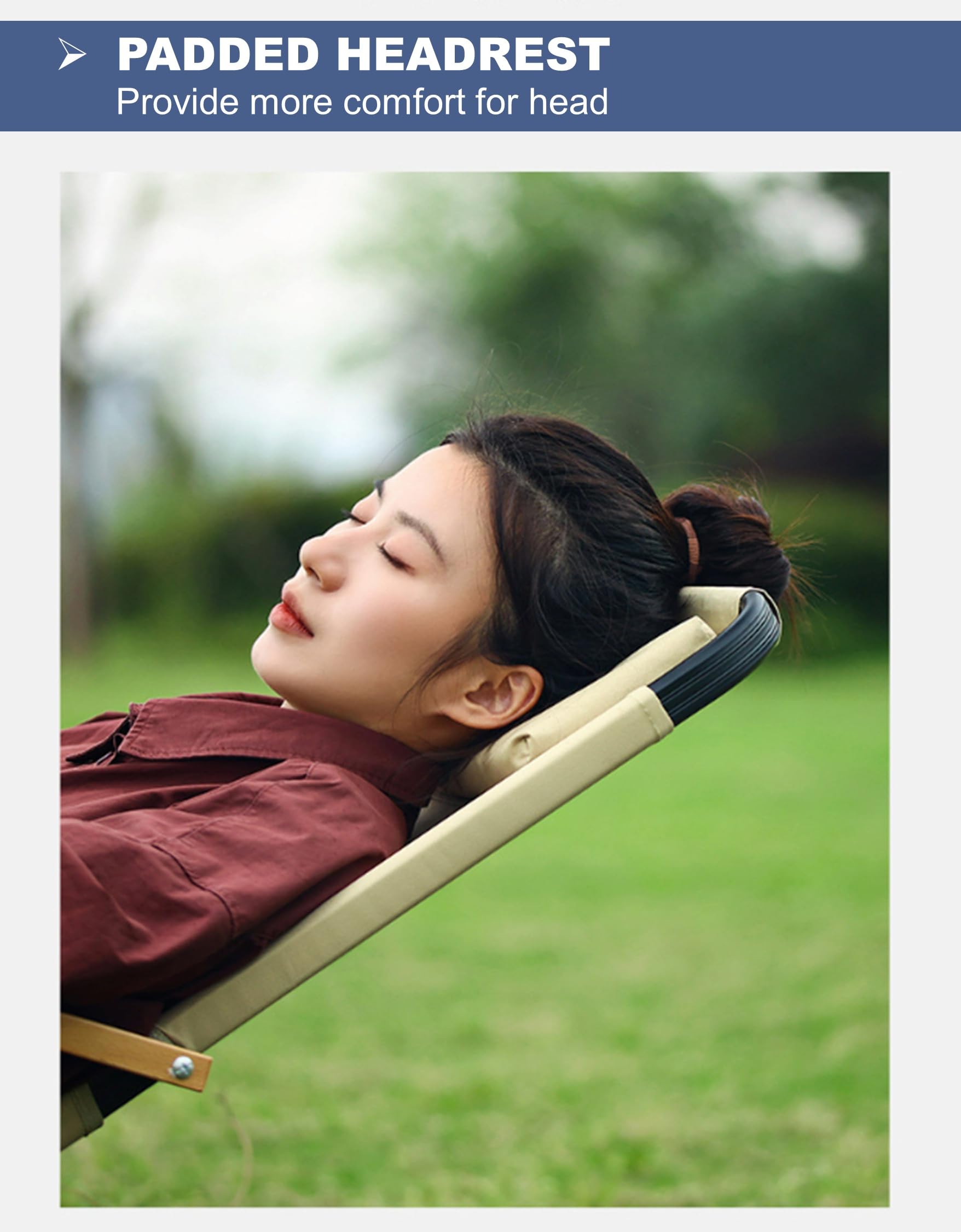 4-Position Adjustable Beach Chair with Headrest & Cup Holder - Lightweight Folding Backpack Camping Chair for Outdoor, Fishing, Lawn, Travel - Heavy Duty Portable Recliner (Black Set) - Perfect for Beach Relaxation, Backyard Lounging & Camping Trips