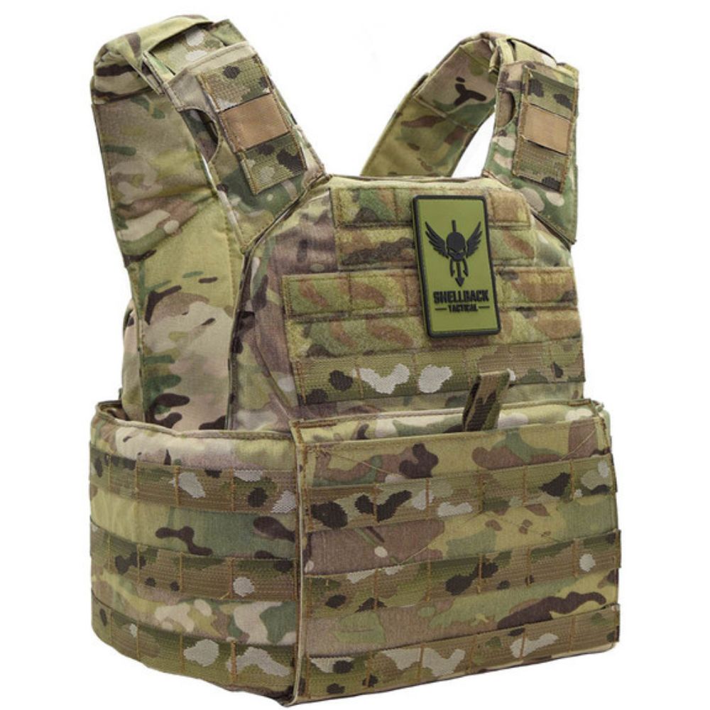 Shellback Tactical Plate Carrier - Banshee Rifle Body Armor Vest for Military & Law Enforcement | Lightweight & Adjustable for Tactical Training & Combat Scenarios