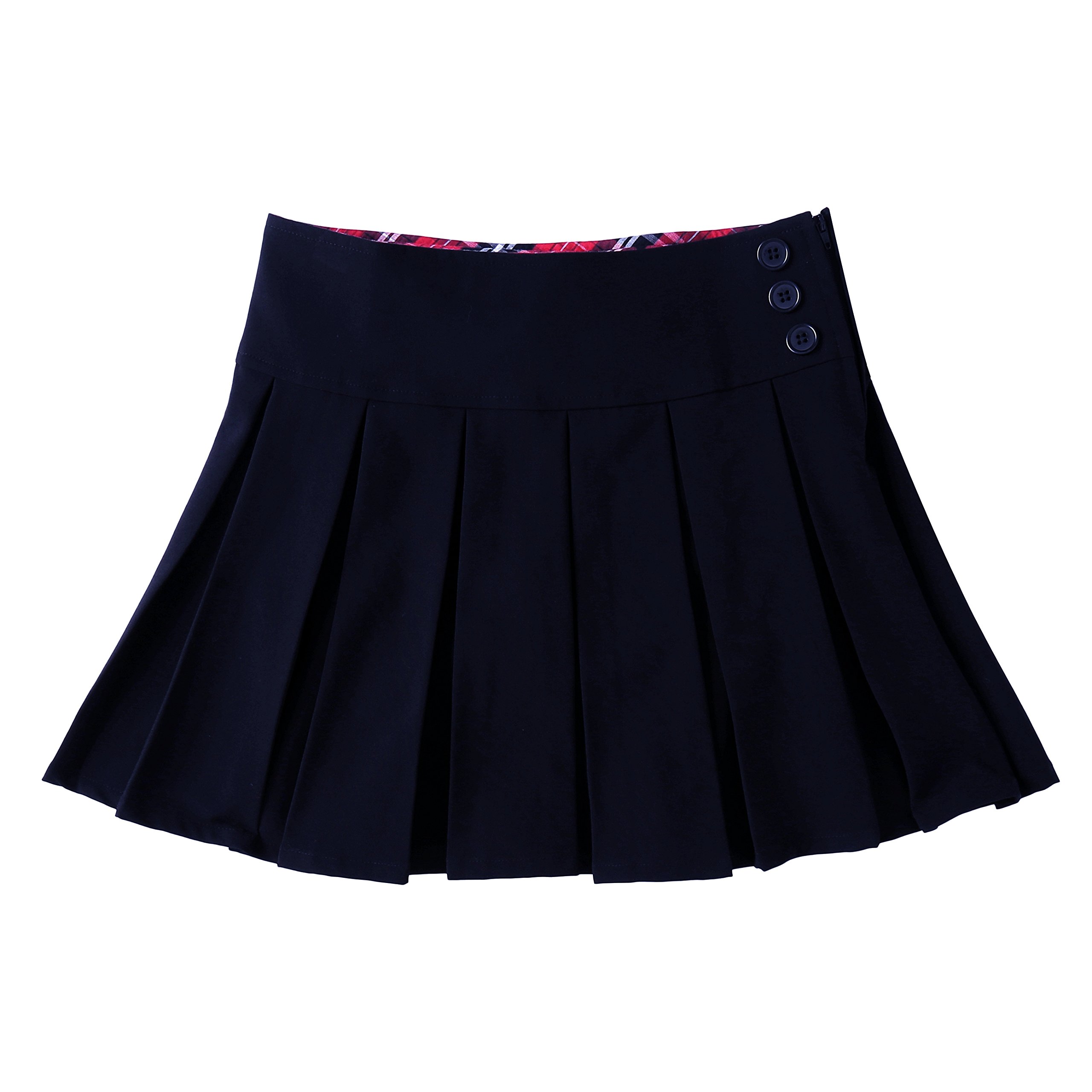 Bienzoe Girls School Uniform Skirt - Adjustable Waist Pleated Dance Skort for Kids | Perfect for School, Ballet, Cheerleading & Everyday Wear