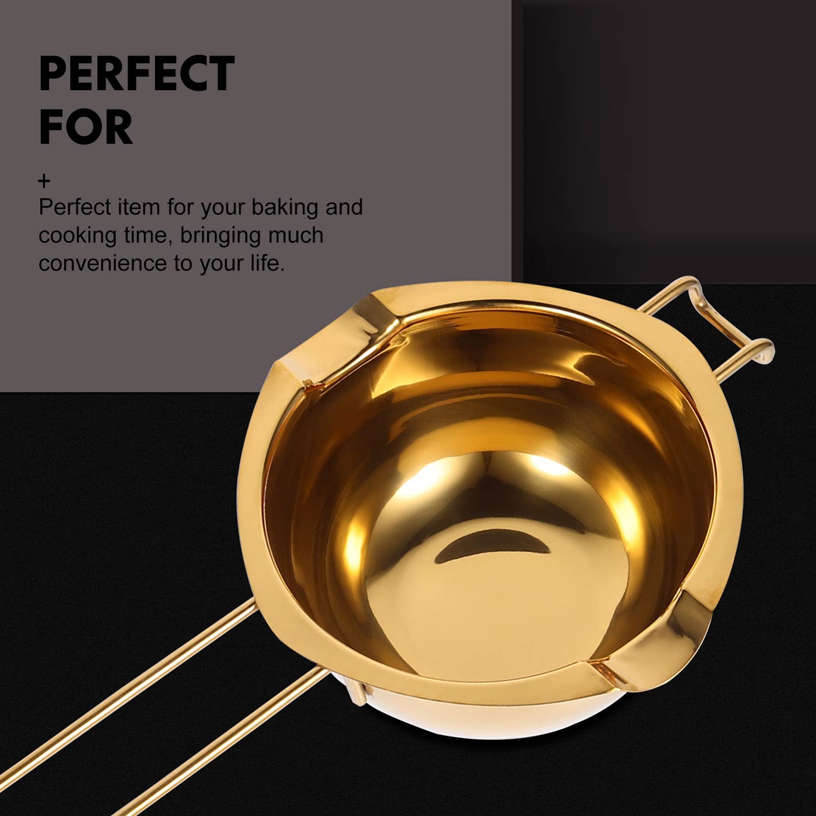 1pc Stainless Steel Chocolate Melting Bowl - Double Boiler Kitchen Tool for Baking, Candy Making & Butter Melting - Perfect for Chocolate Fondue, Cake Decorating & DIY Desserts