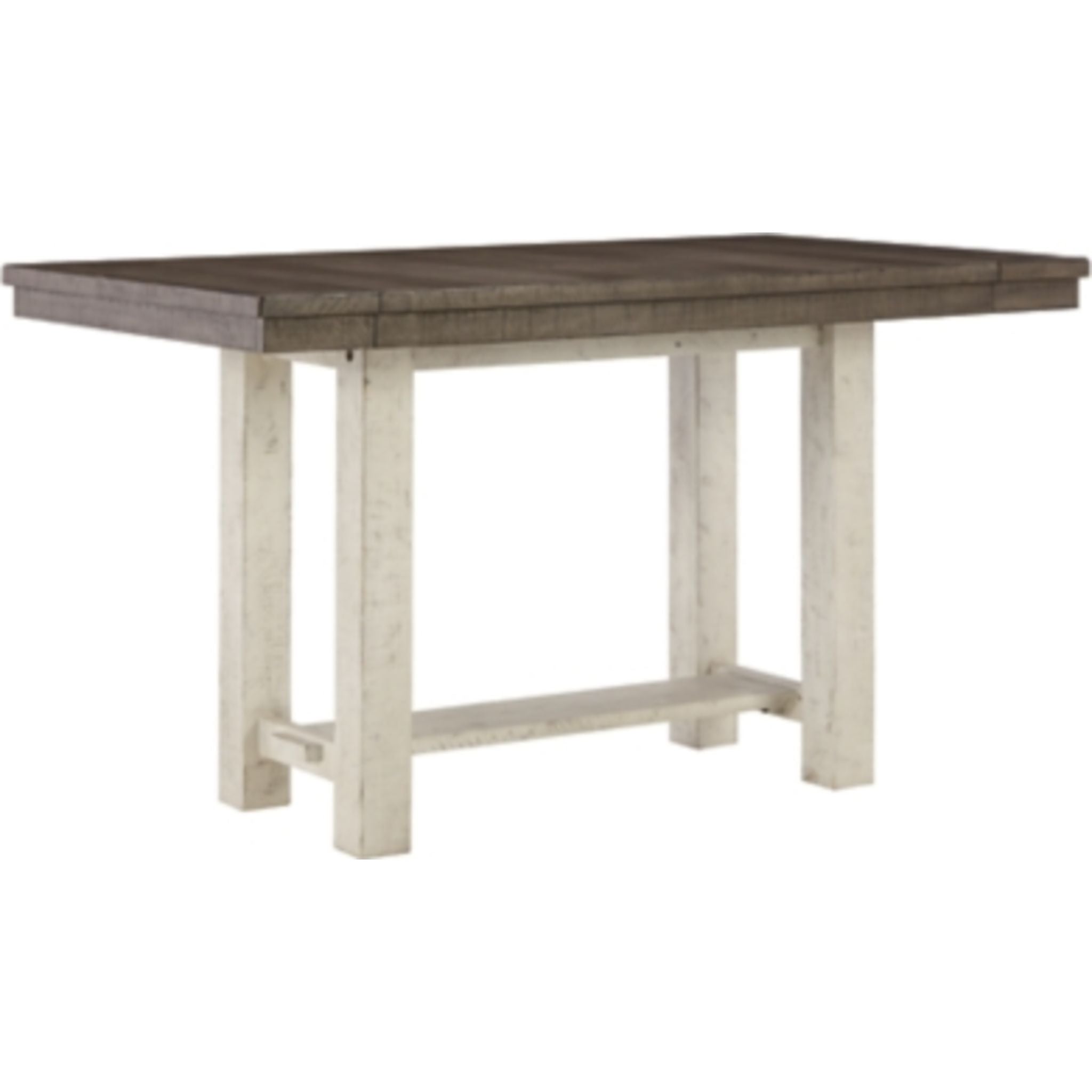Brewgan Counter Height Extension Table - Two Tone Dining Table (D784 32) for Kitchen, Breakfast Nook & Small Space Dining