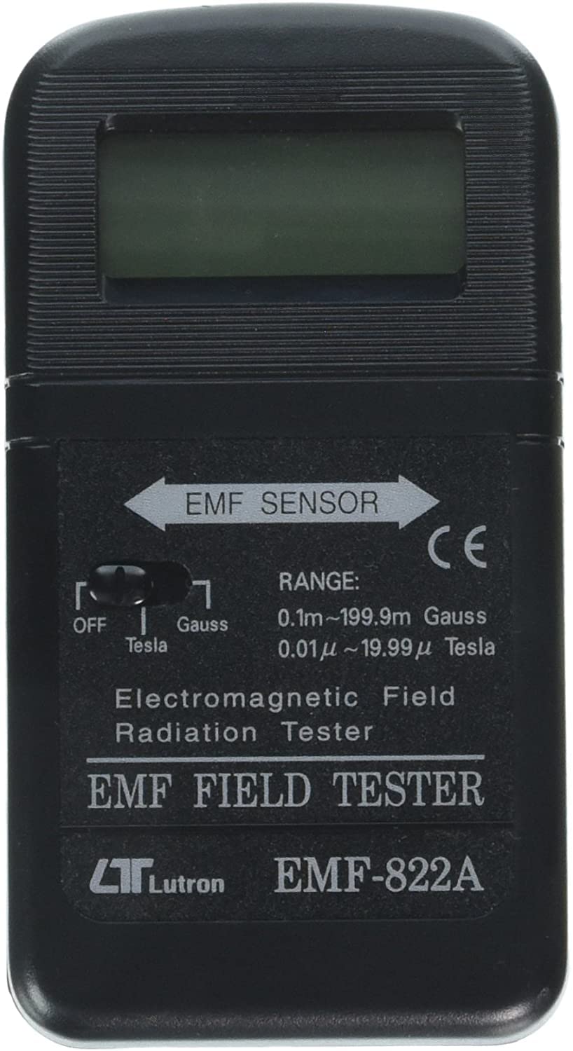 Lutron 822A EMF Meter - Accurate 20 Micro Tesla Electromagnetic Field Tester for Home Appliances, Power Lines & Machinery | Detect EMF Radiation for Home Safety, Office & Industrial Use