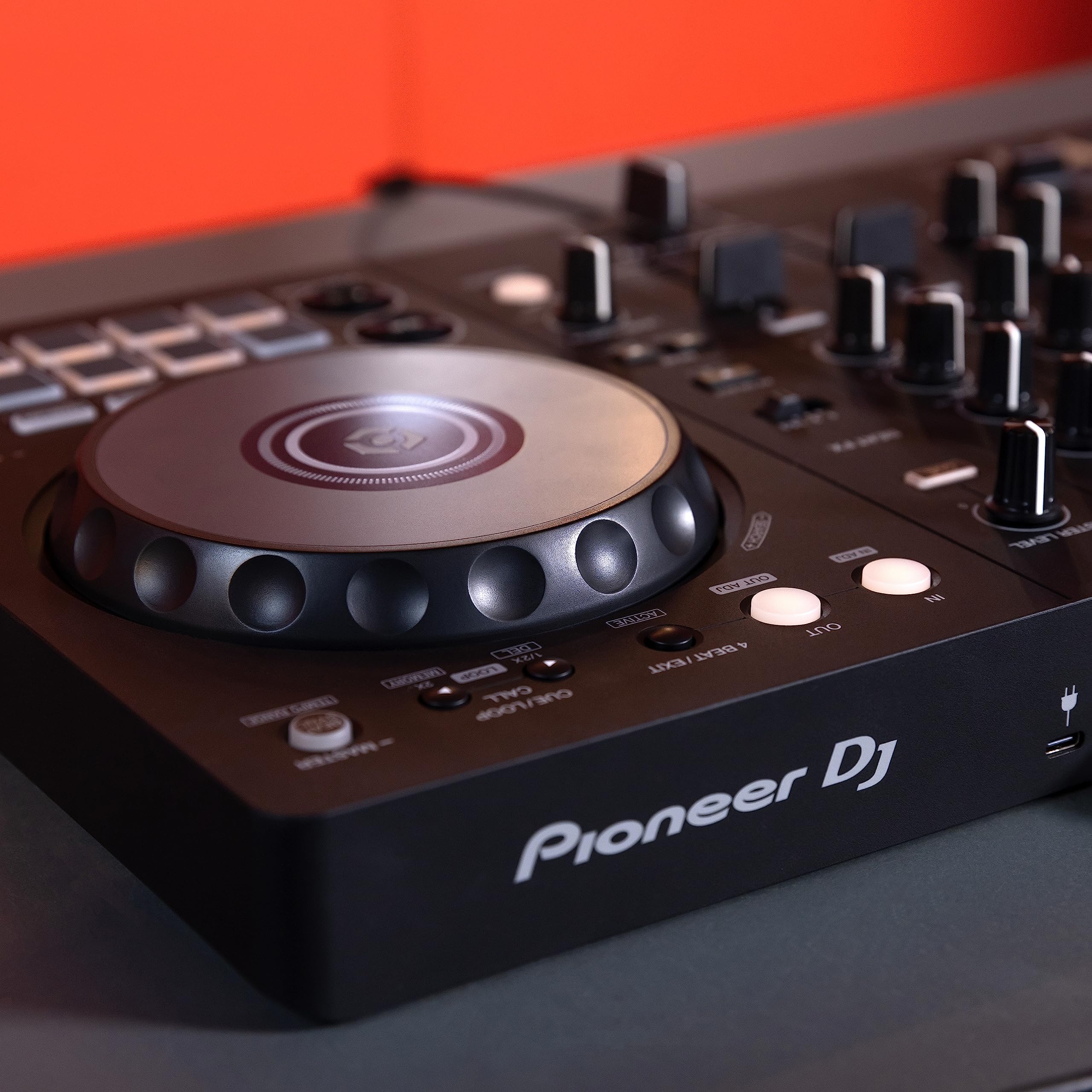 Pioneer DJ DDJ-FLX4 2-Deck Professional DJ Controller - Compatible with rekordbox & Serato DJ Software (Graphite) - Perfect for Home Studios, Clubs & Live Performances