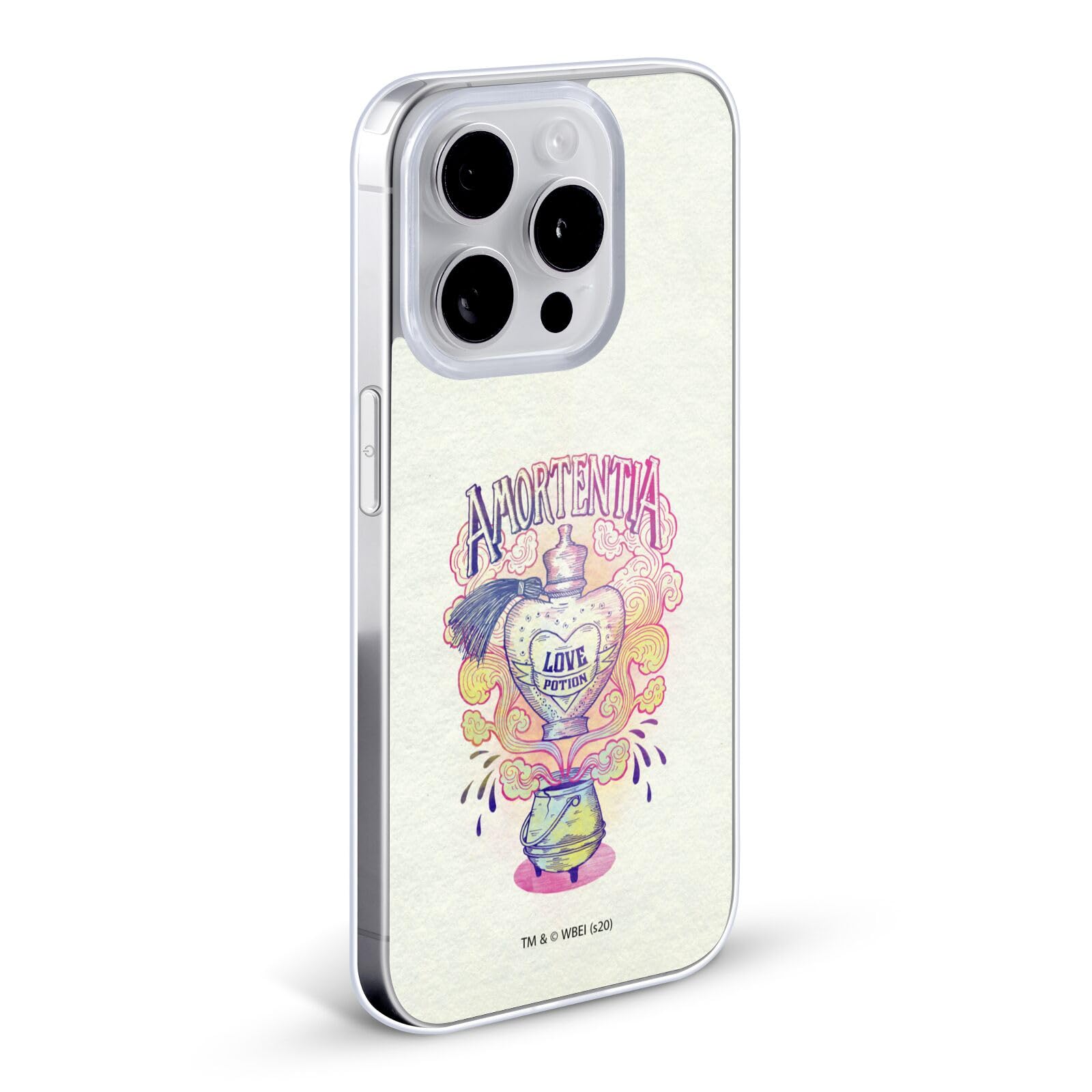 Harry Potter Love Potion Deathly Hallows iPhone 12 Case - Officially Licensed Soft Gel Phone Cover for iPhone 12/12 Pro - Perfect for Fans, Cosplay & Wizarding World Themed Parties