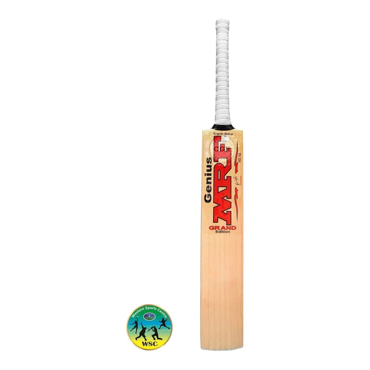 MRF Genius Grand Adult Cricket Bat - Premium English Willow Cricket Bat for Men - Perfect for Professional Matches & Training Sessions