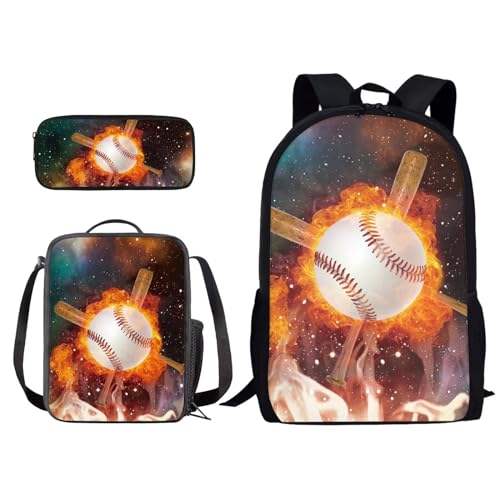 Baseball Fire Cross Galaxy
