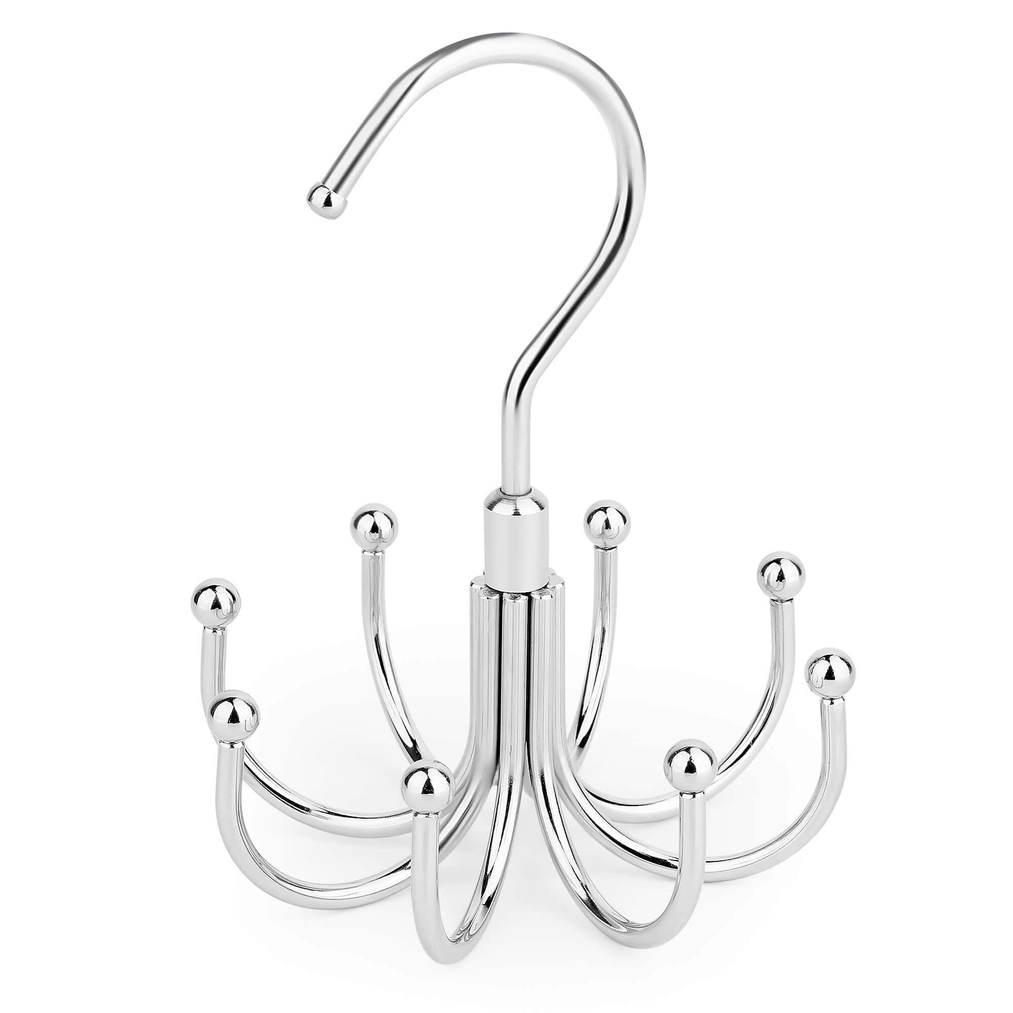 2 Pack Rotating Belt Hanger - Space Saving Closet Organizer with 48 Belt Capacity - Heavy Duty Belt Rack for Hanging Belts, Ties, Scarves - Perfect for Bedroom, Closet & Dorm Organization